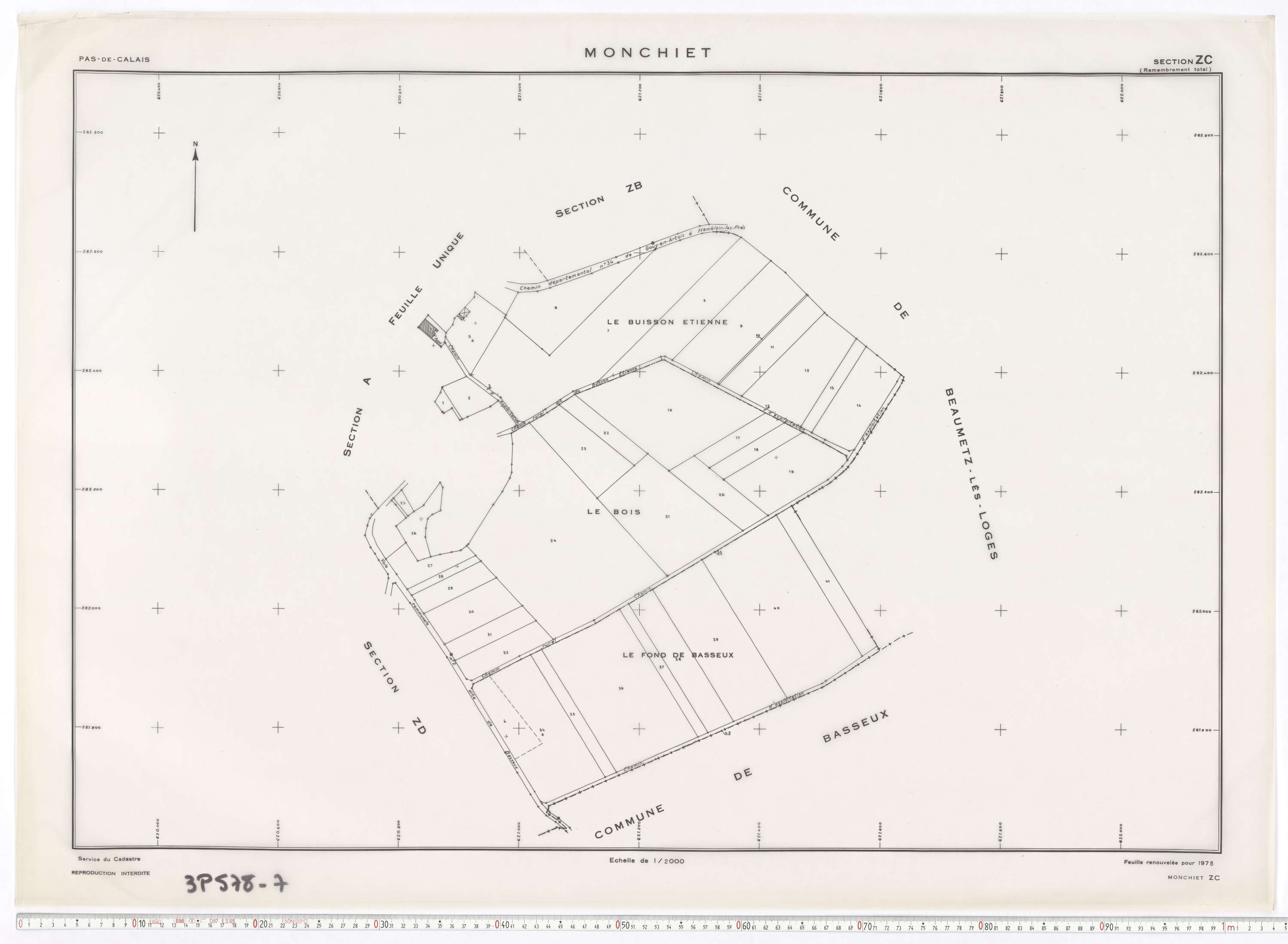 Monchiet - Section ZC.