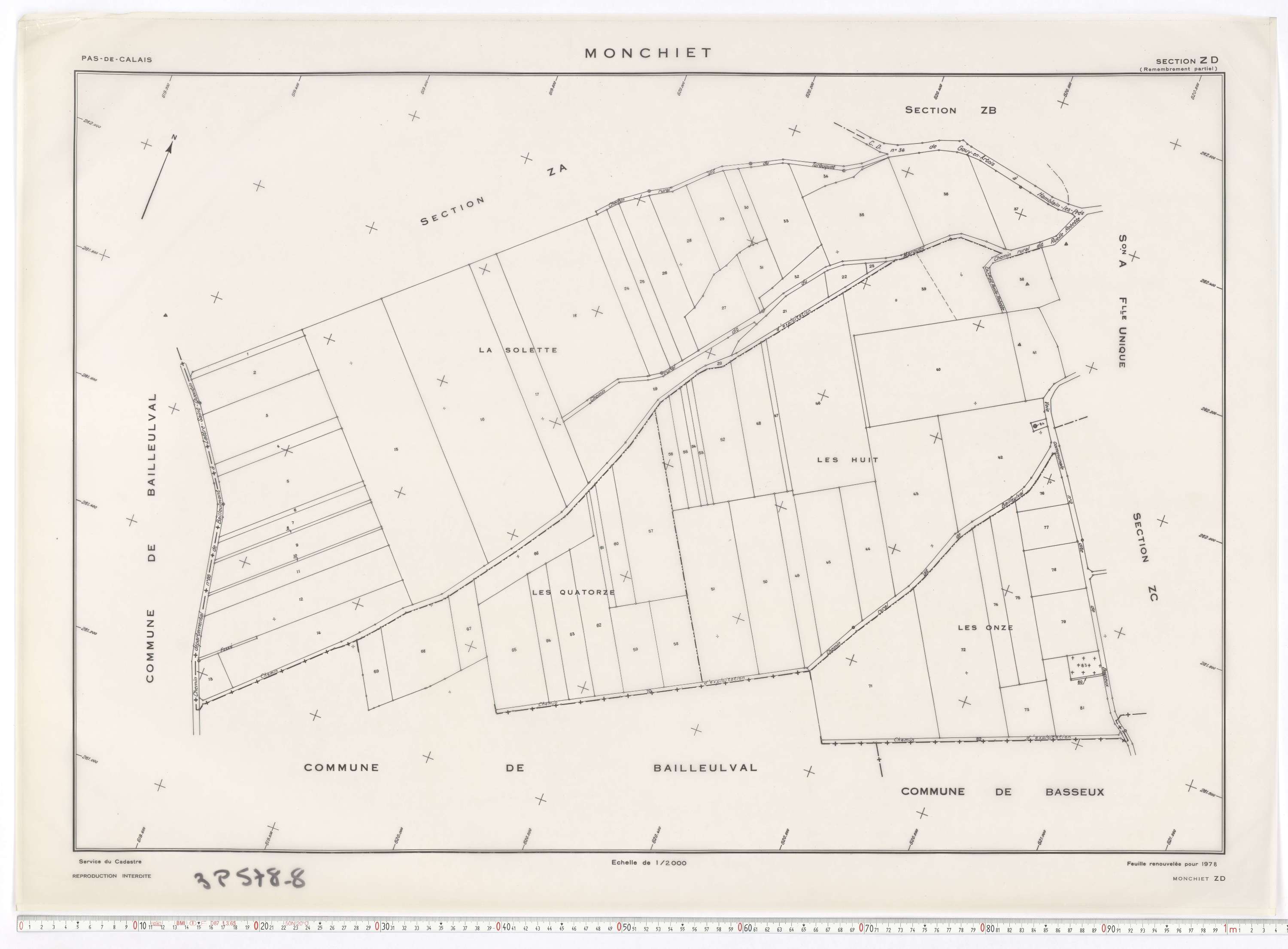 Monchiet - Section ZD.