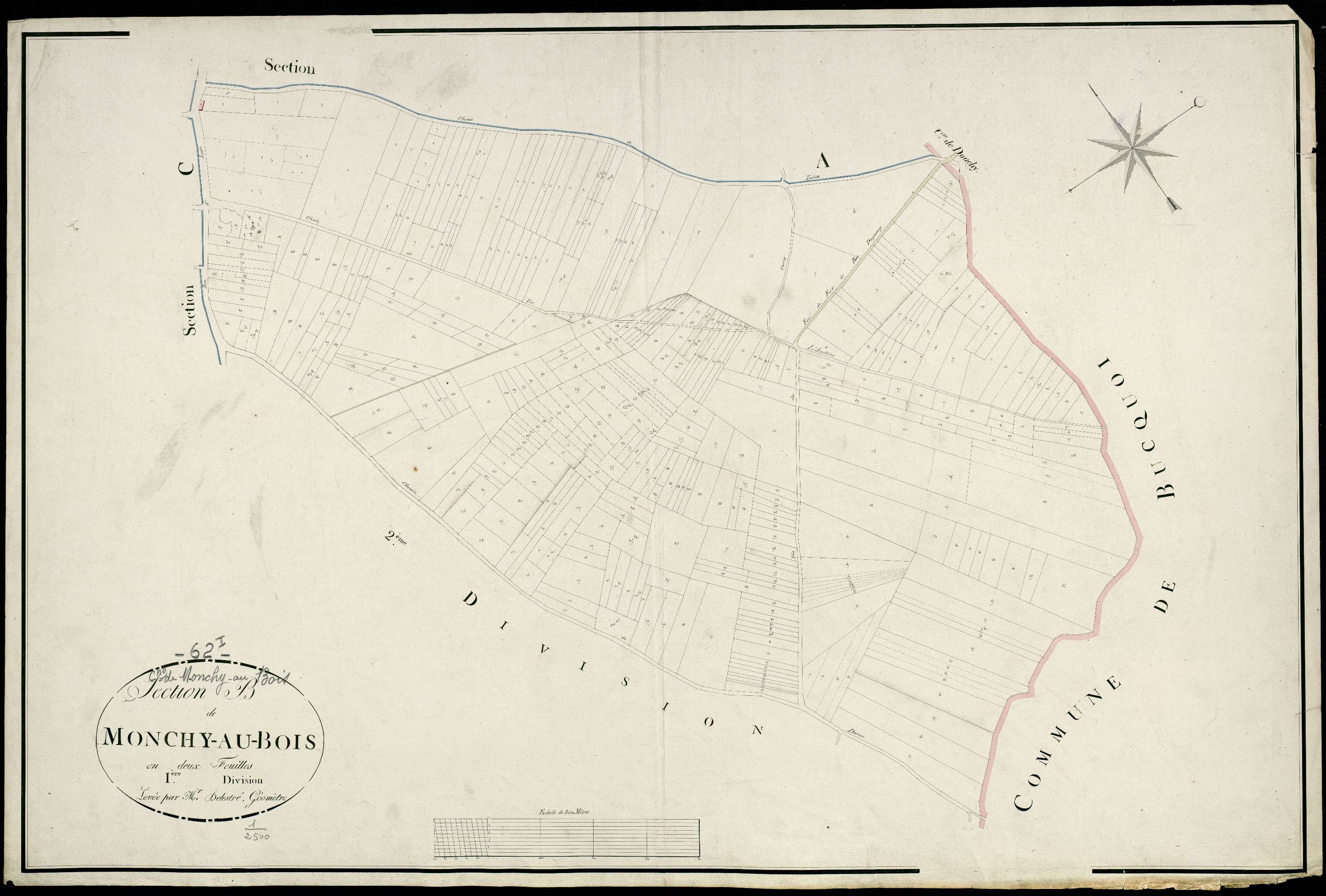 Monchy-au-Bois - Section B, 1re feuille