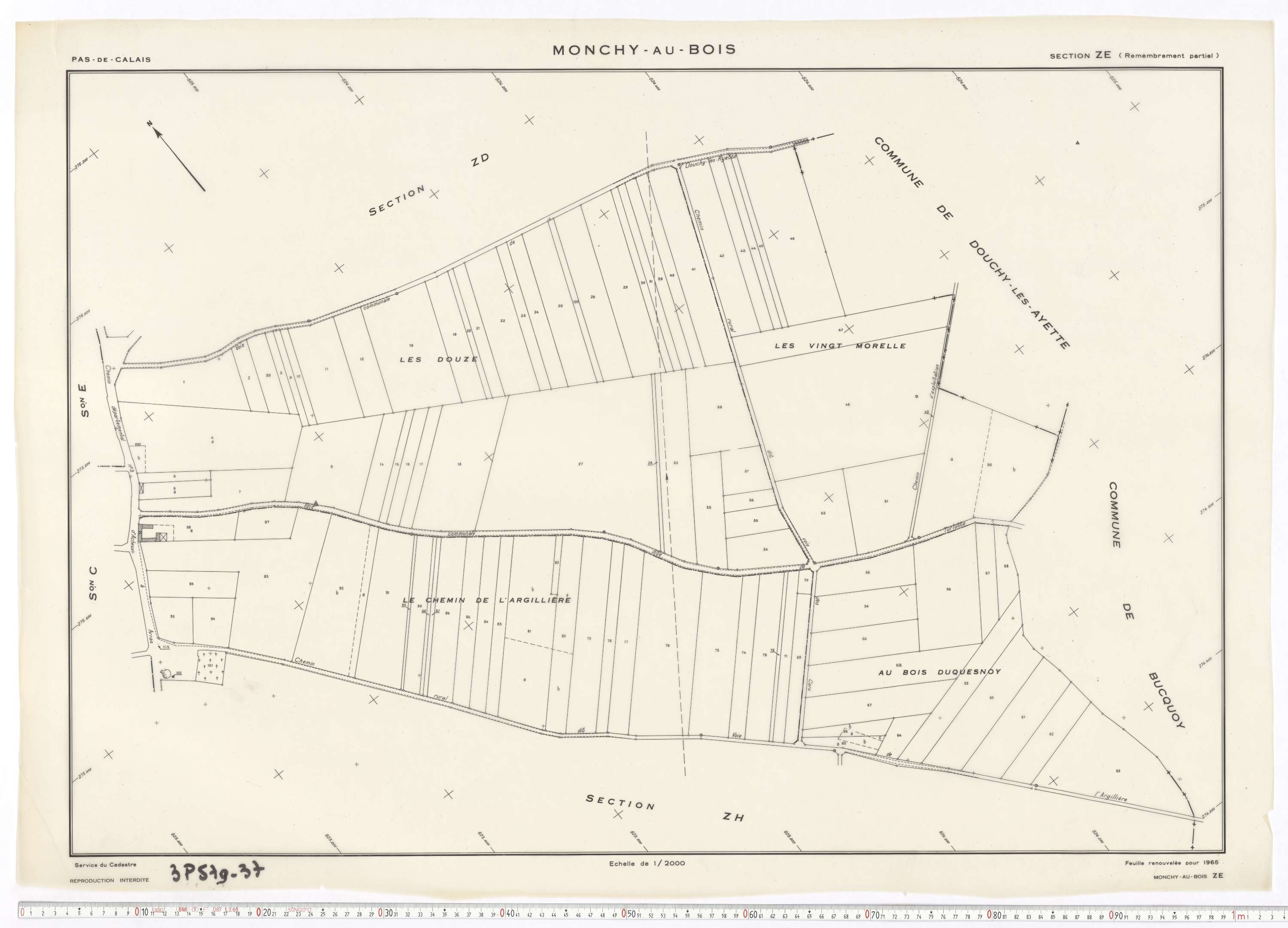 Monchy-au-Bois - Section ZE.