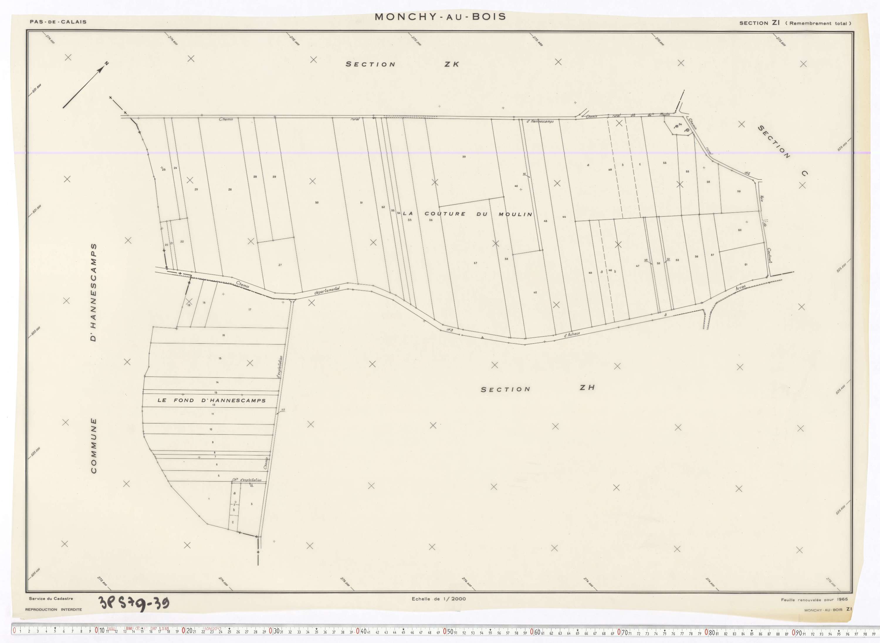 Monchy-au-Bois - Section ZI.