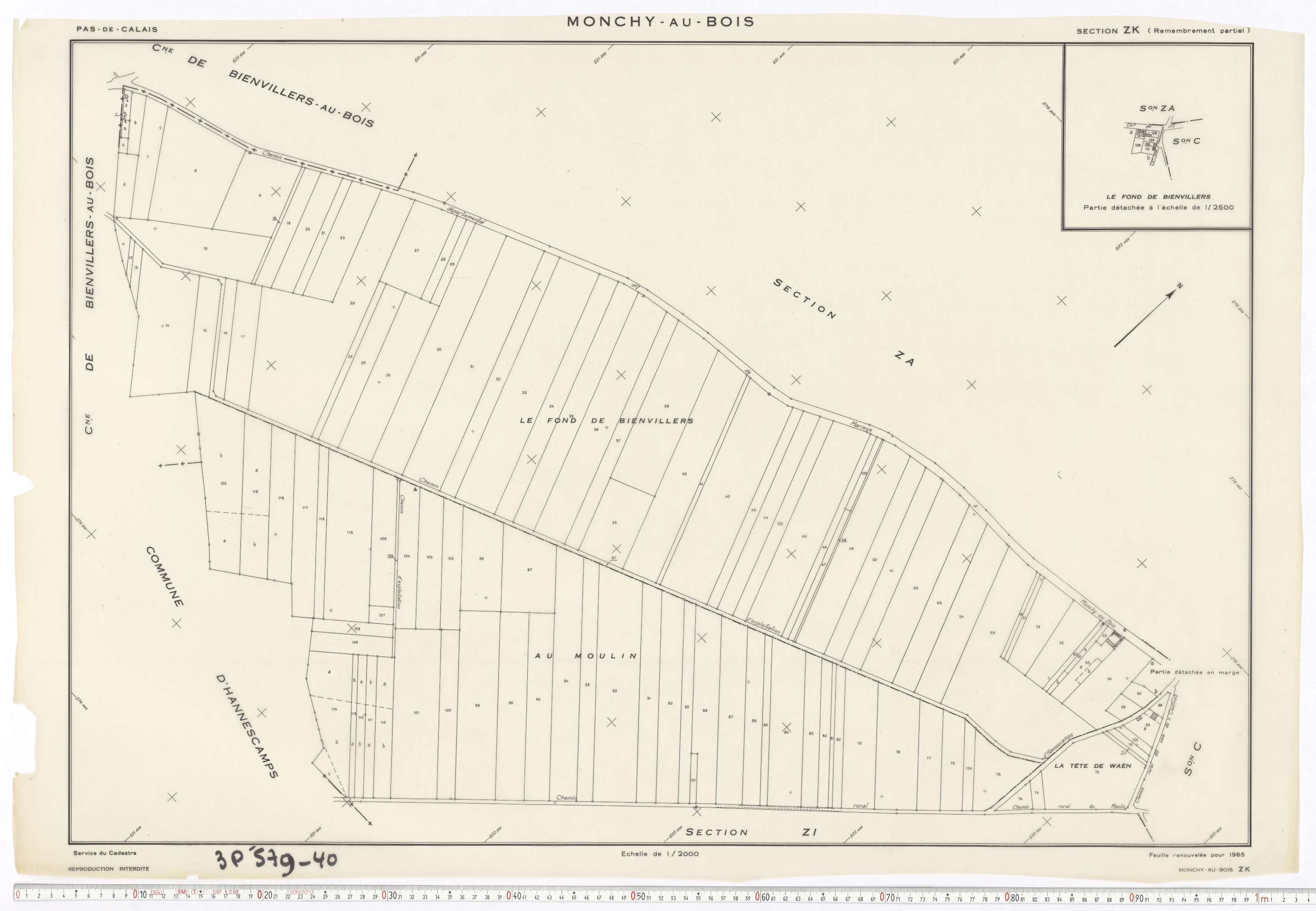 Monchy-au-Bois - Section ZK.