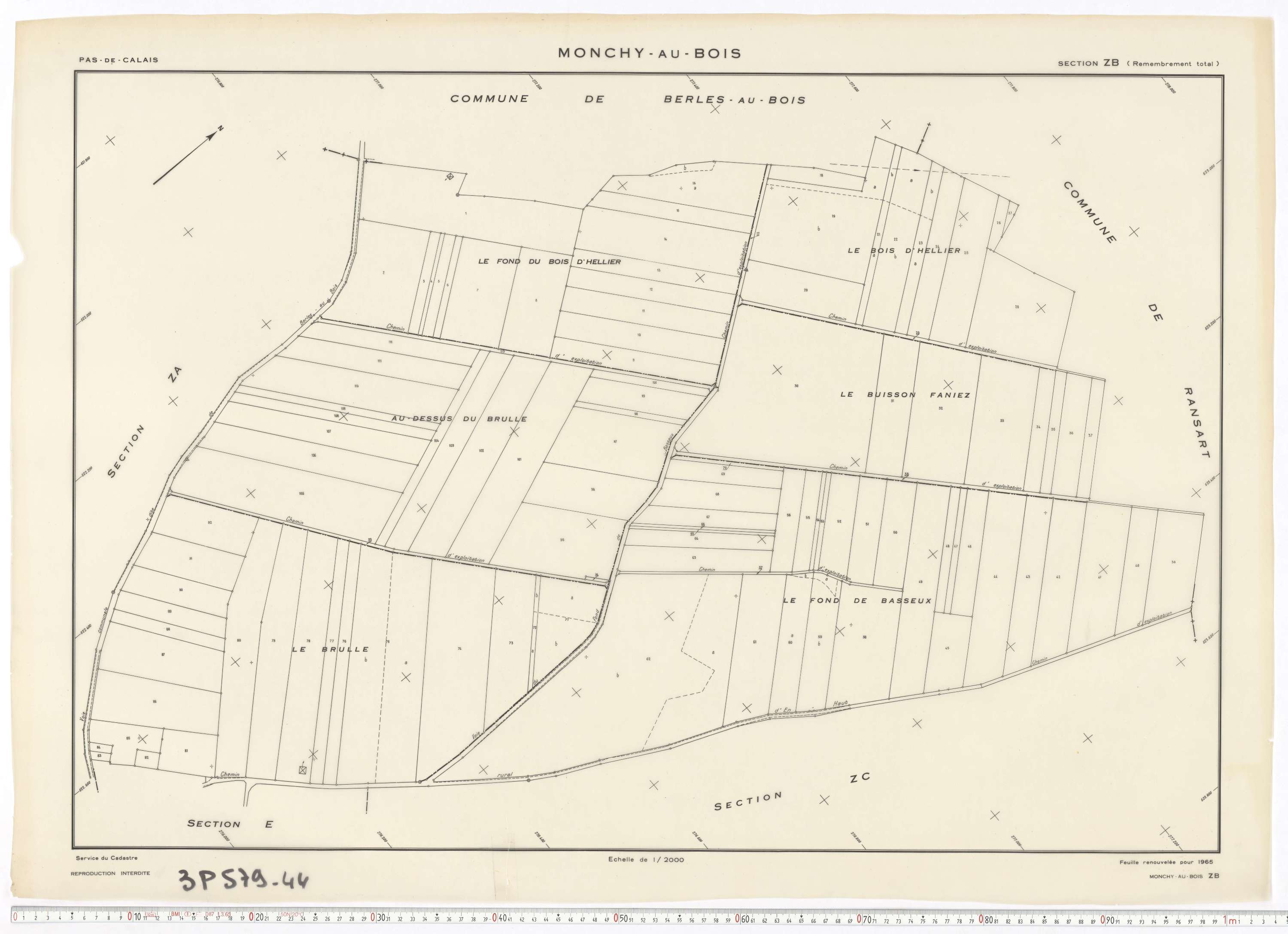 Monchy-au-Bois - Section ZB.