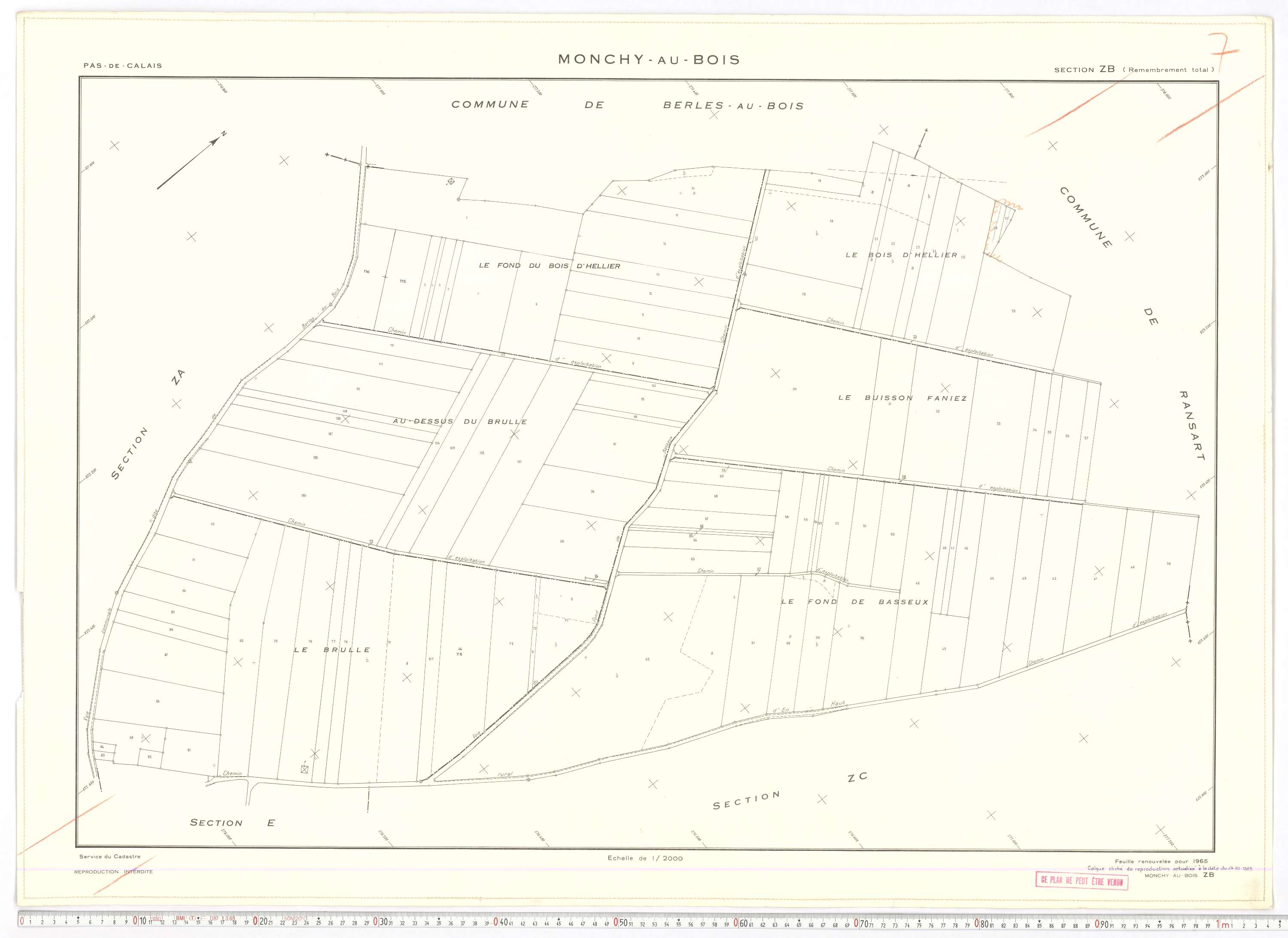 Monchy-au-Bois - Section ZB.