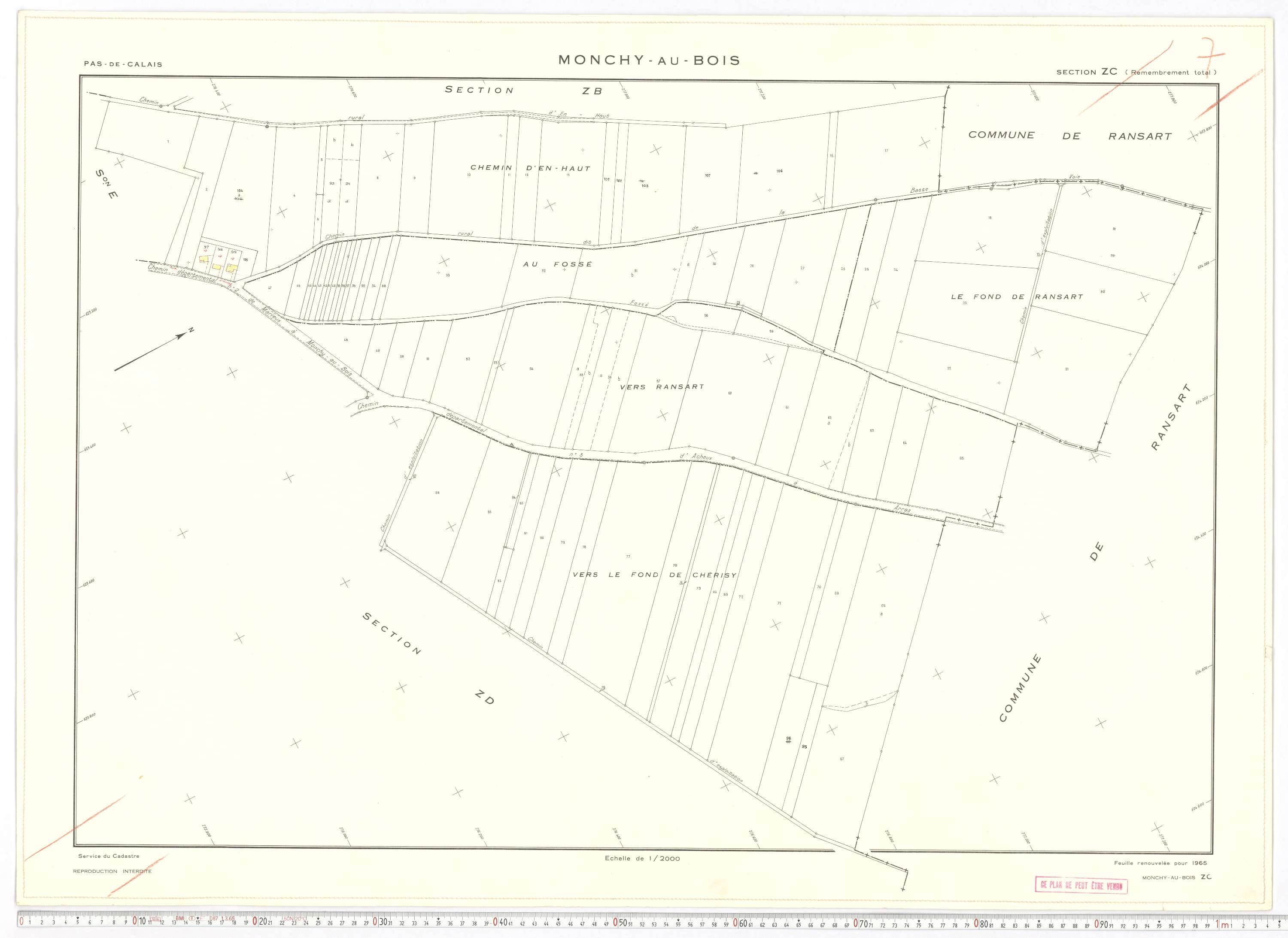 Monchy-au-Bois - Section ZC.