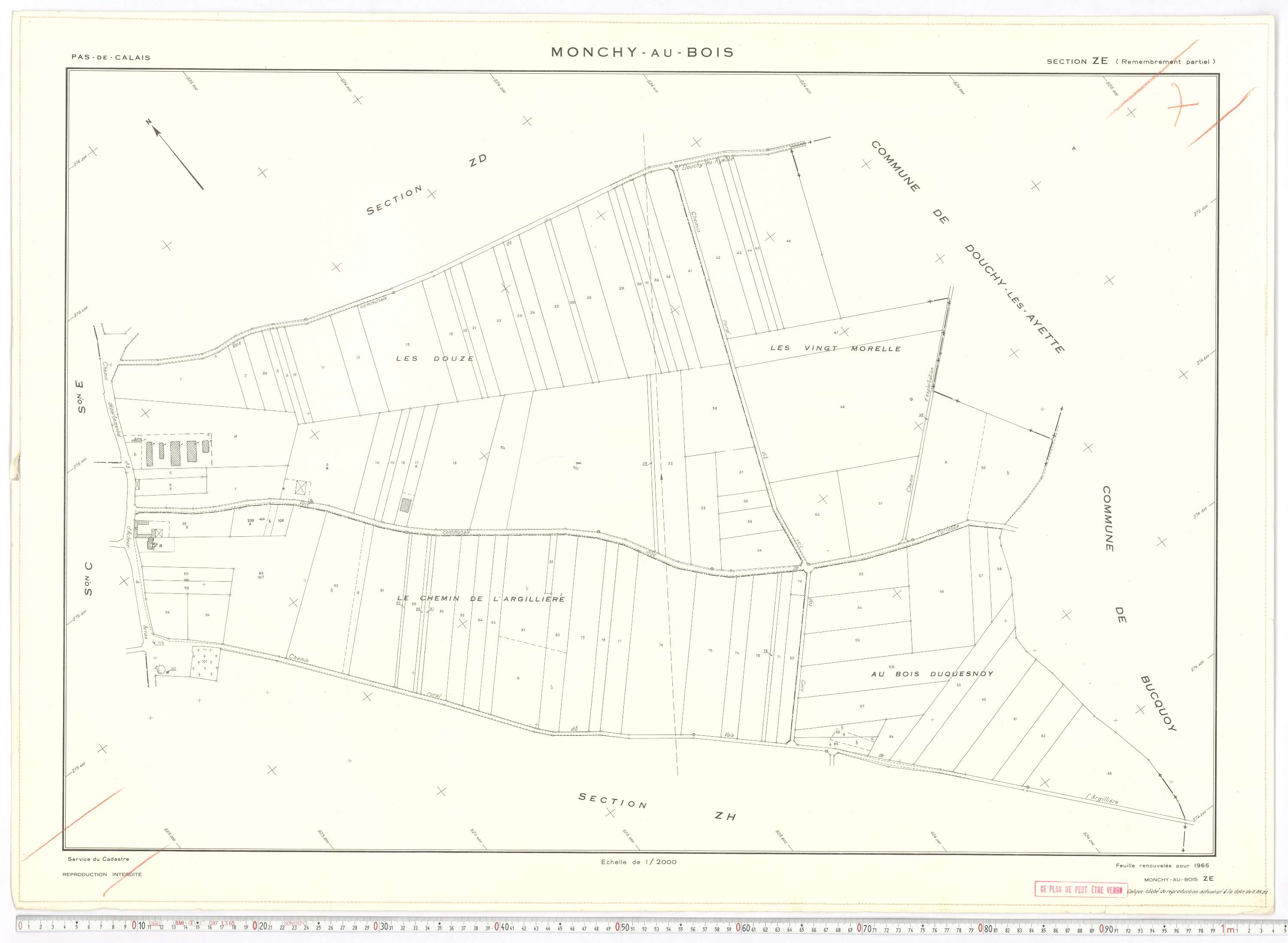 Monchy-au-Bois - Section ZE.