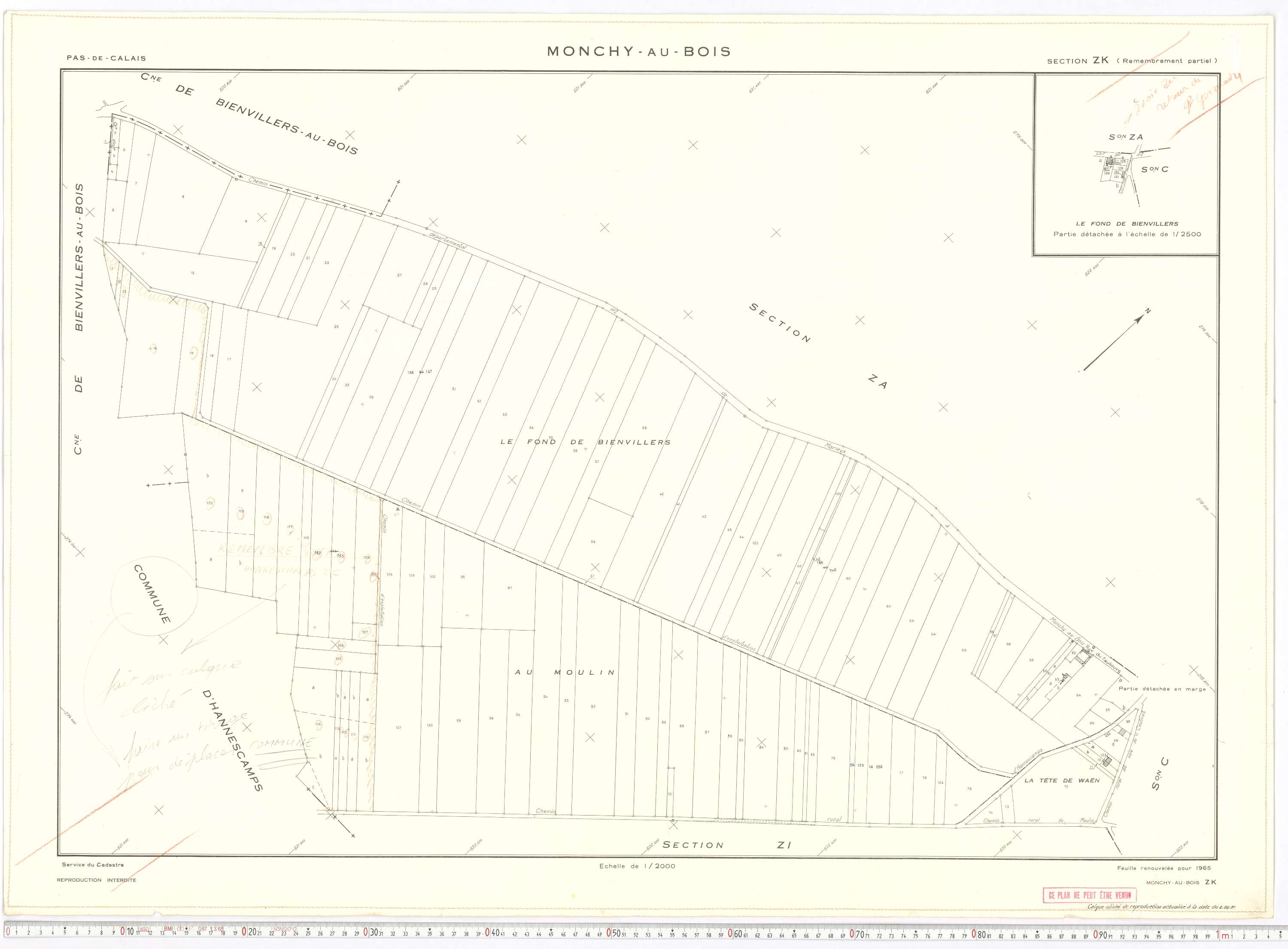 Monchy-au-Bois - Section ZK.