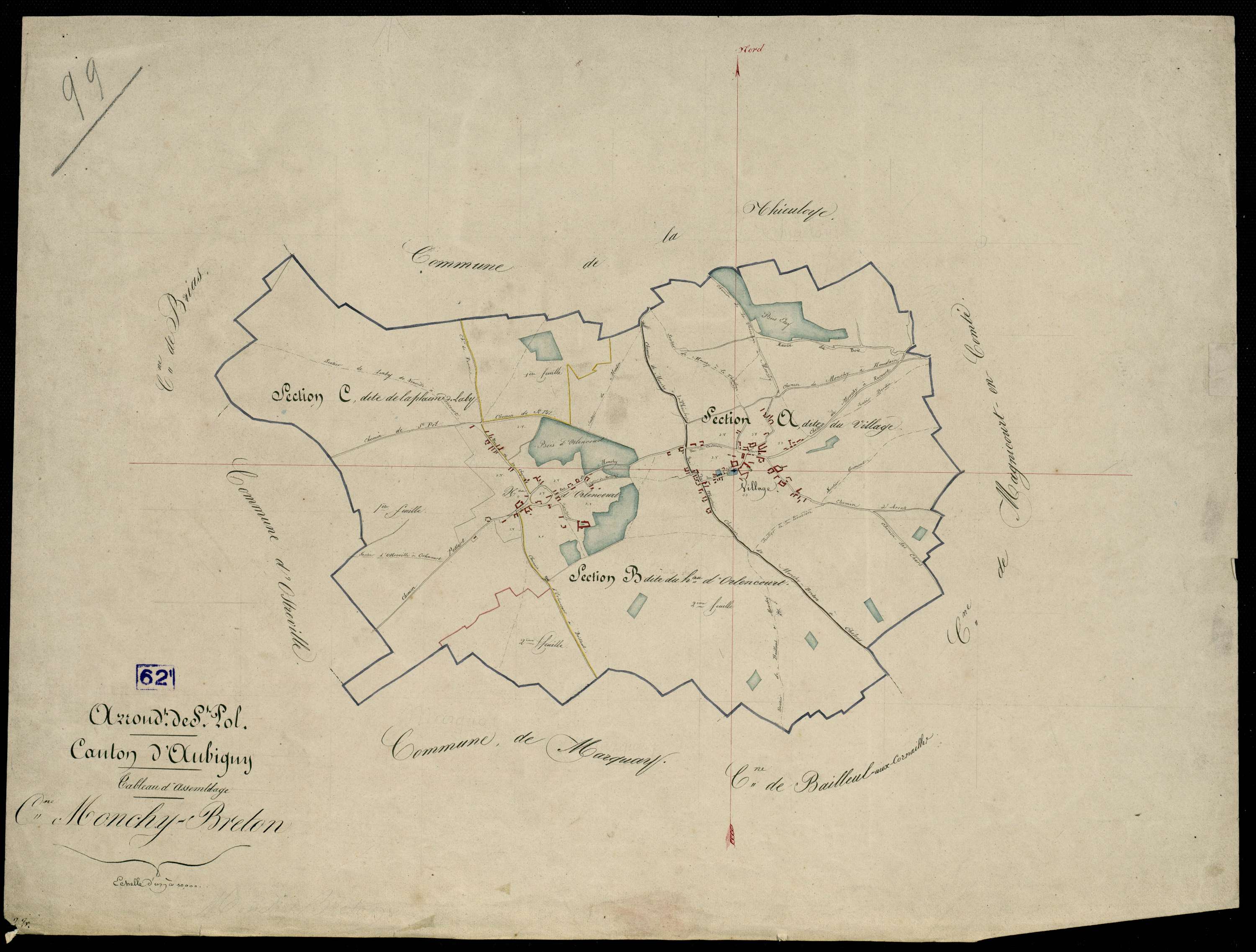 Monchy-Breton - Tableau d'assemblage