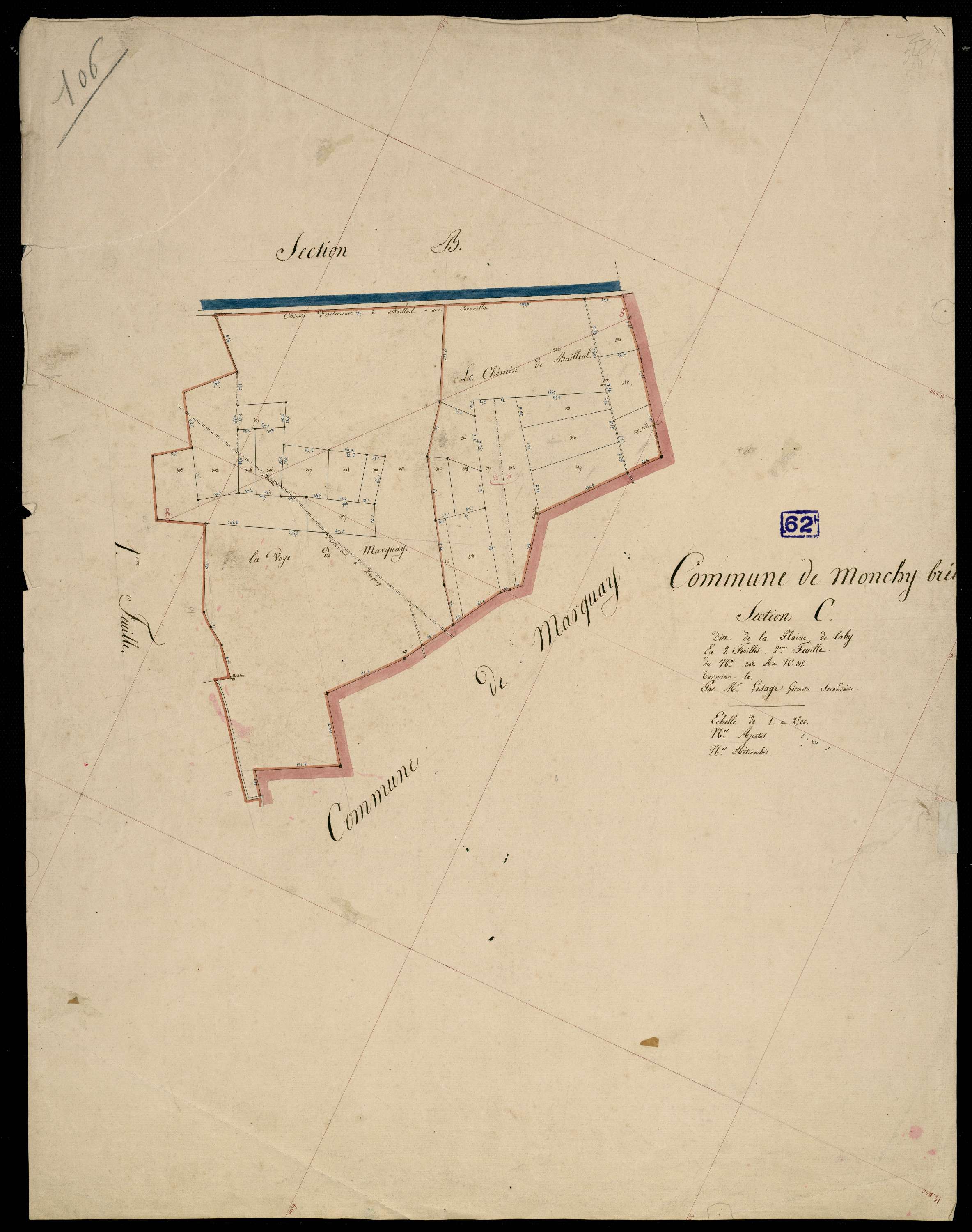 Monchy-Breton - Section C, 2e feuille