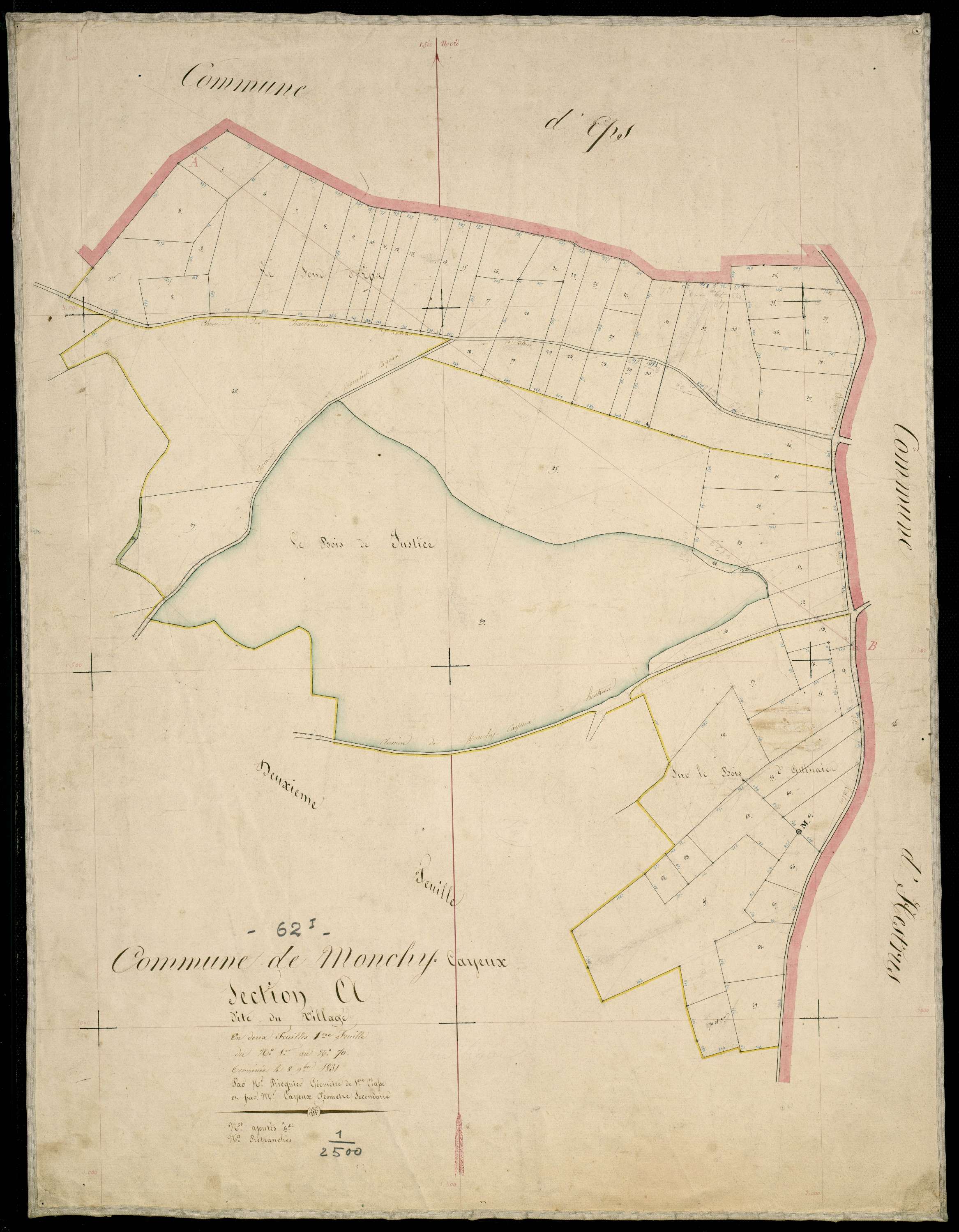 Monchy-Cayeux - Section A, 1re feuille