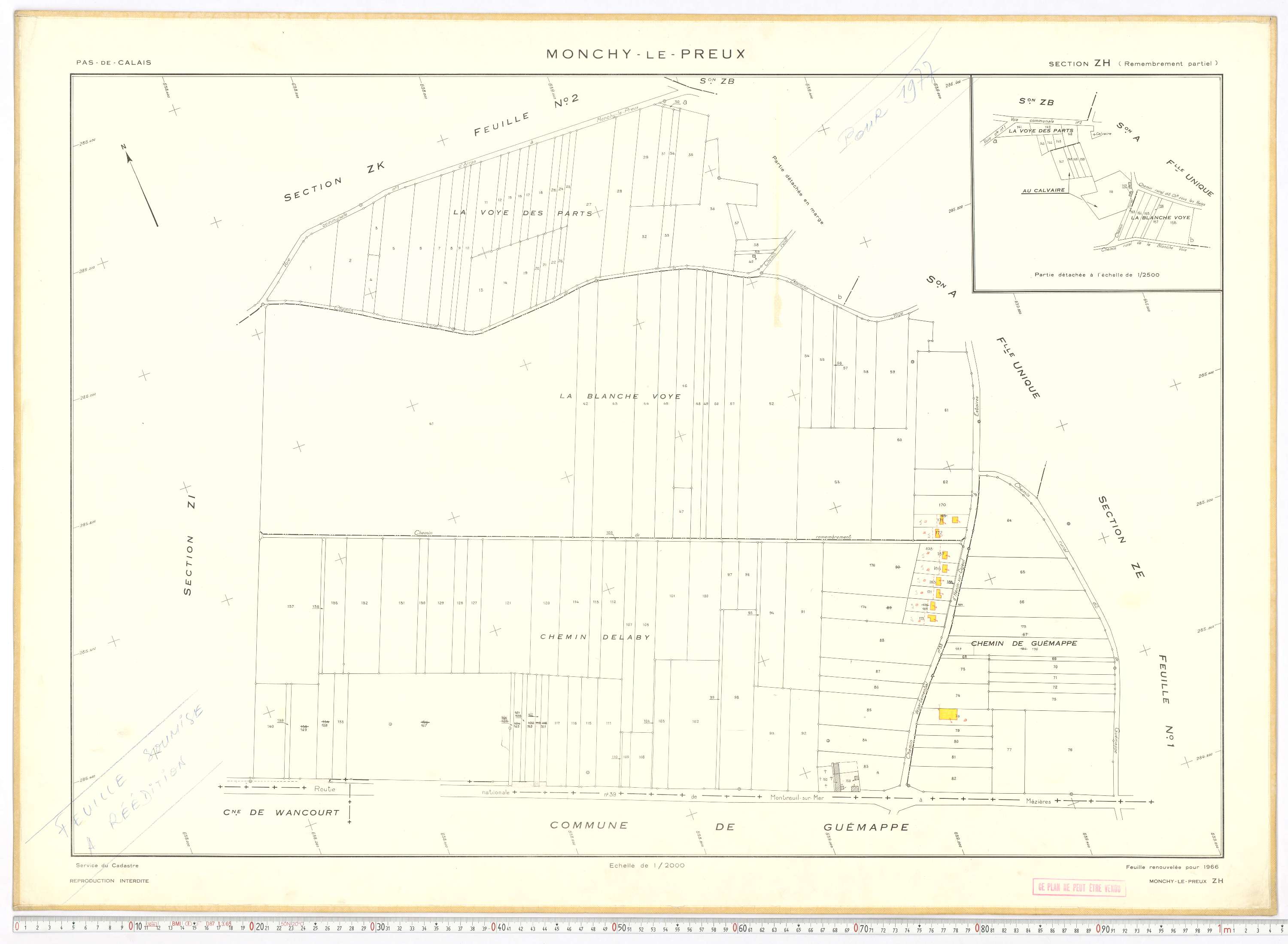 Monchy-le-Preux - Section ZH.