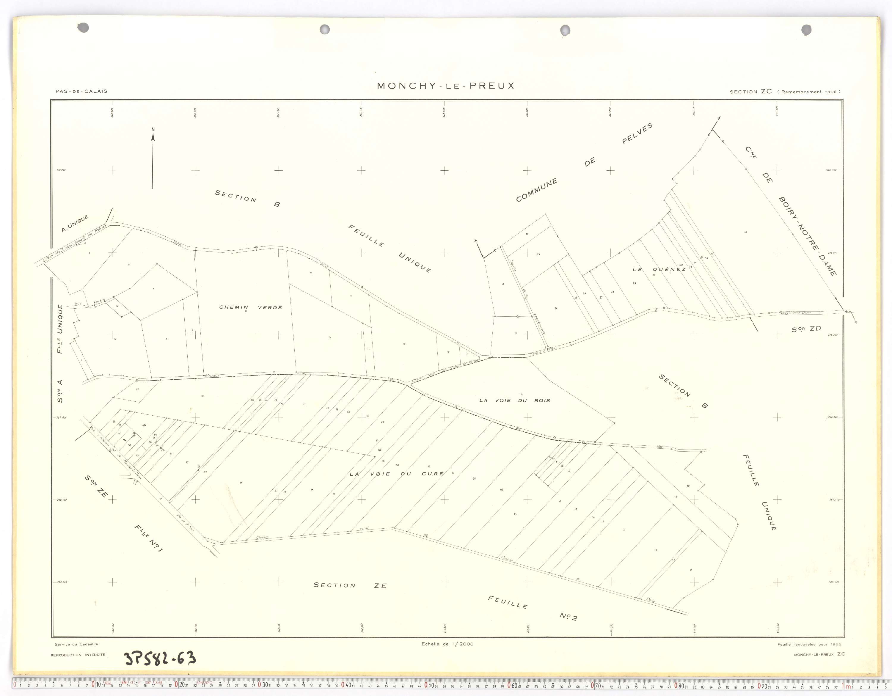 Monchy-le-Preux - Section ZC.