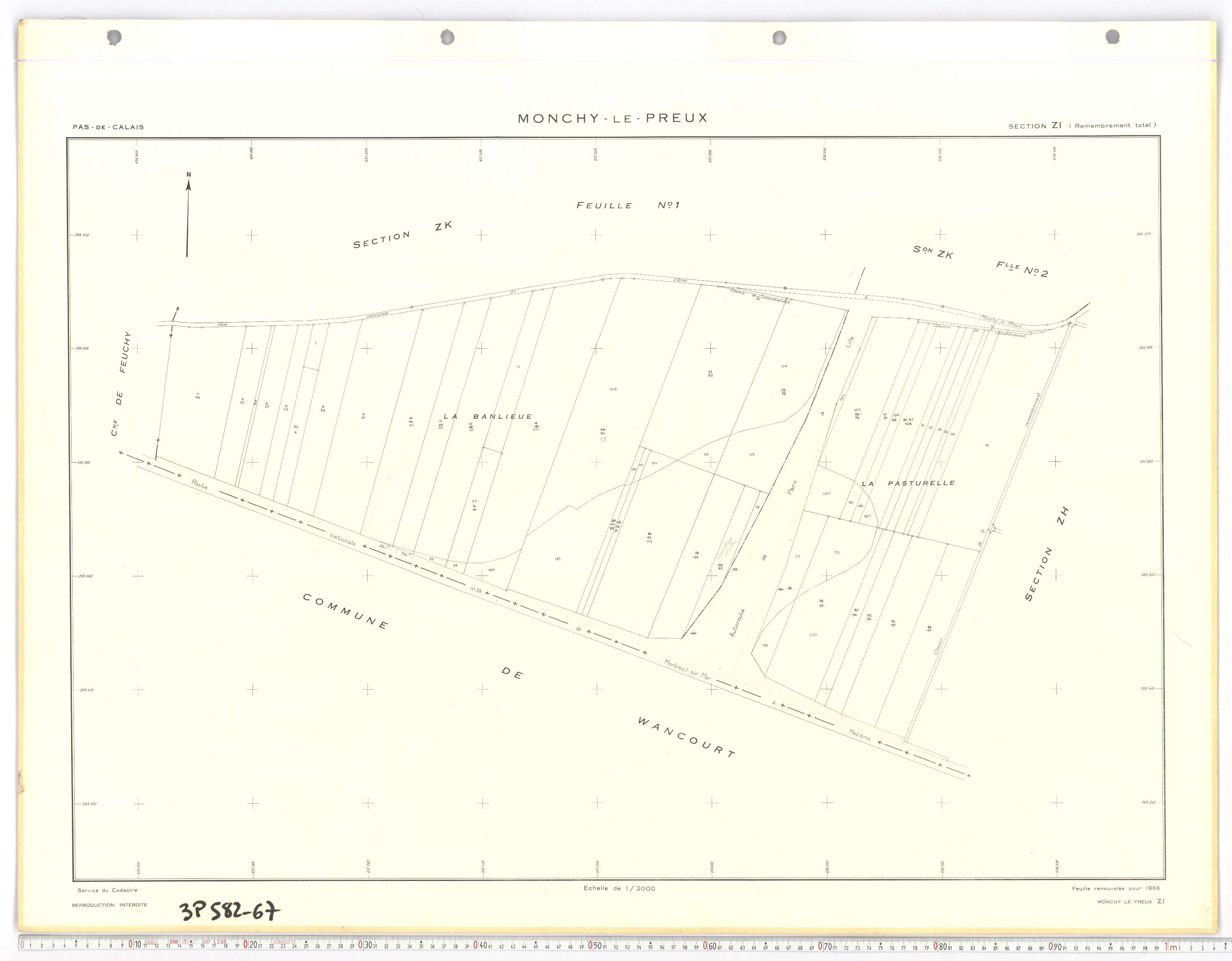 Monchy-le-Preux - Section ZI.