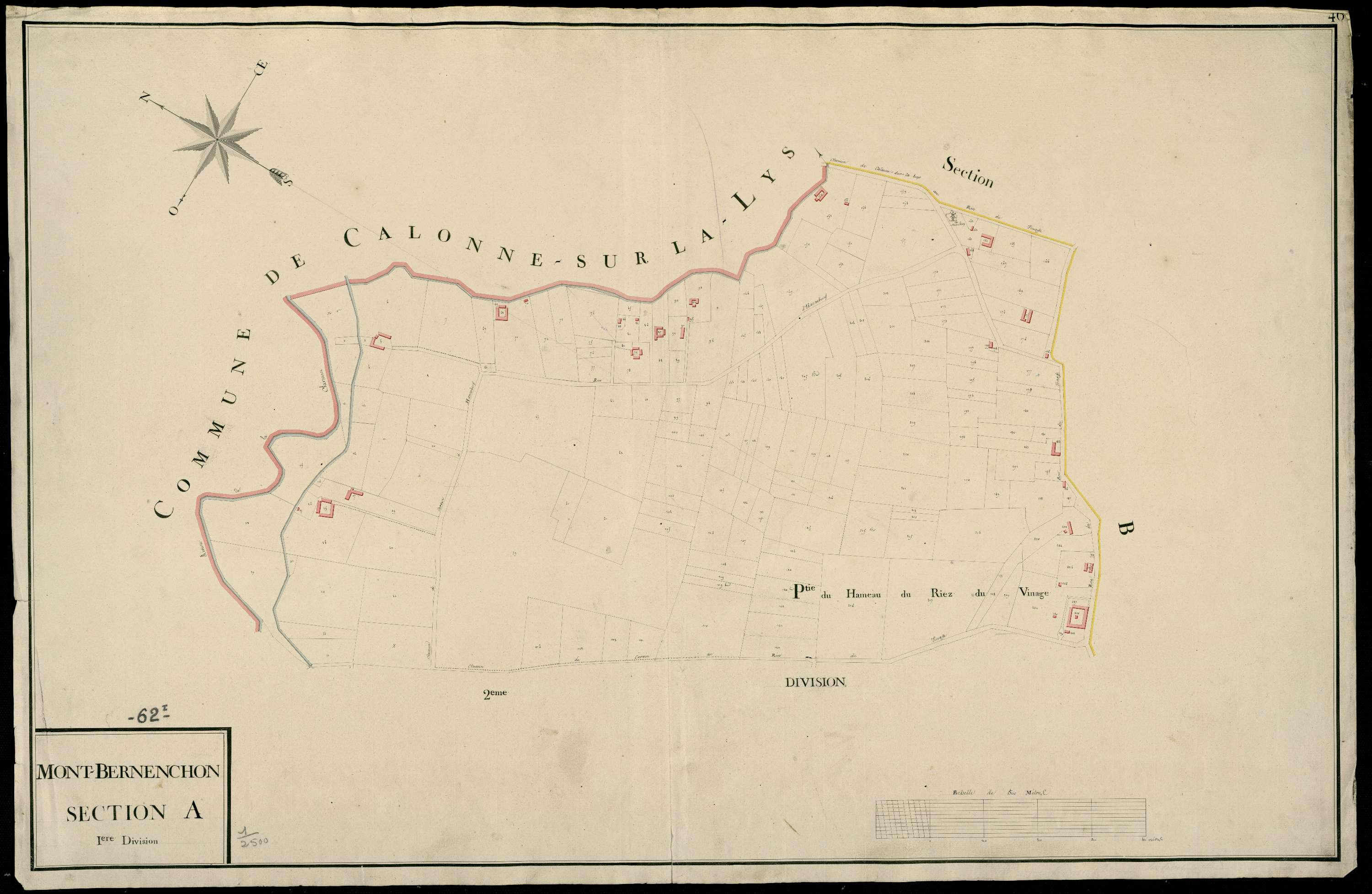 Mont-Bernanchon - Section A, 1re feuille