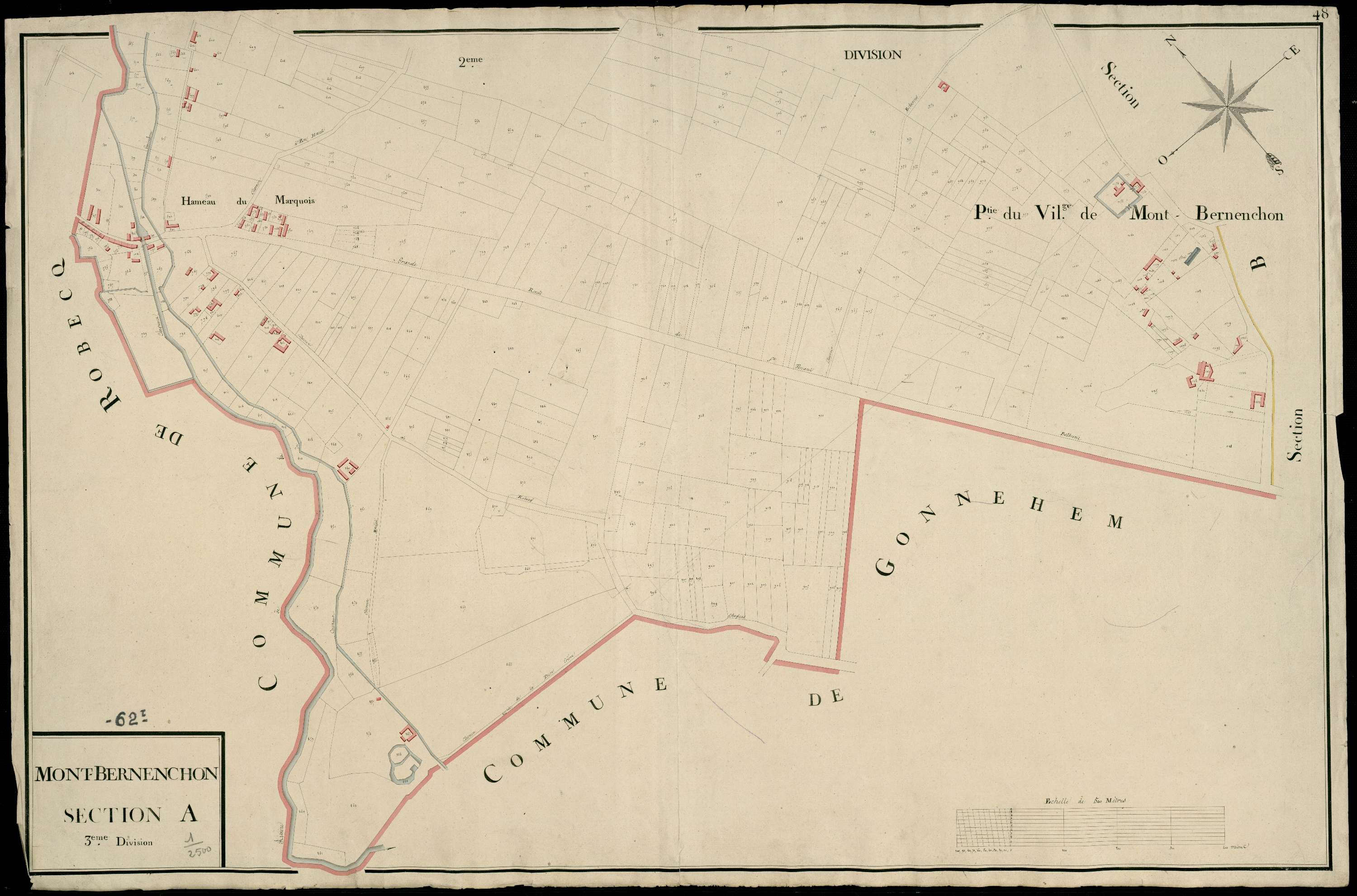 Mont-Bernanchon - Section A, 3e feuille