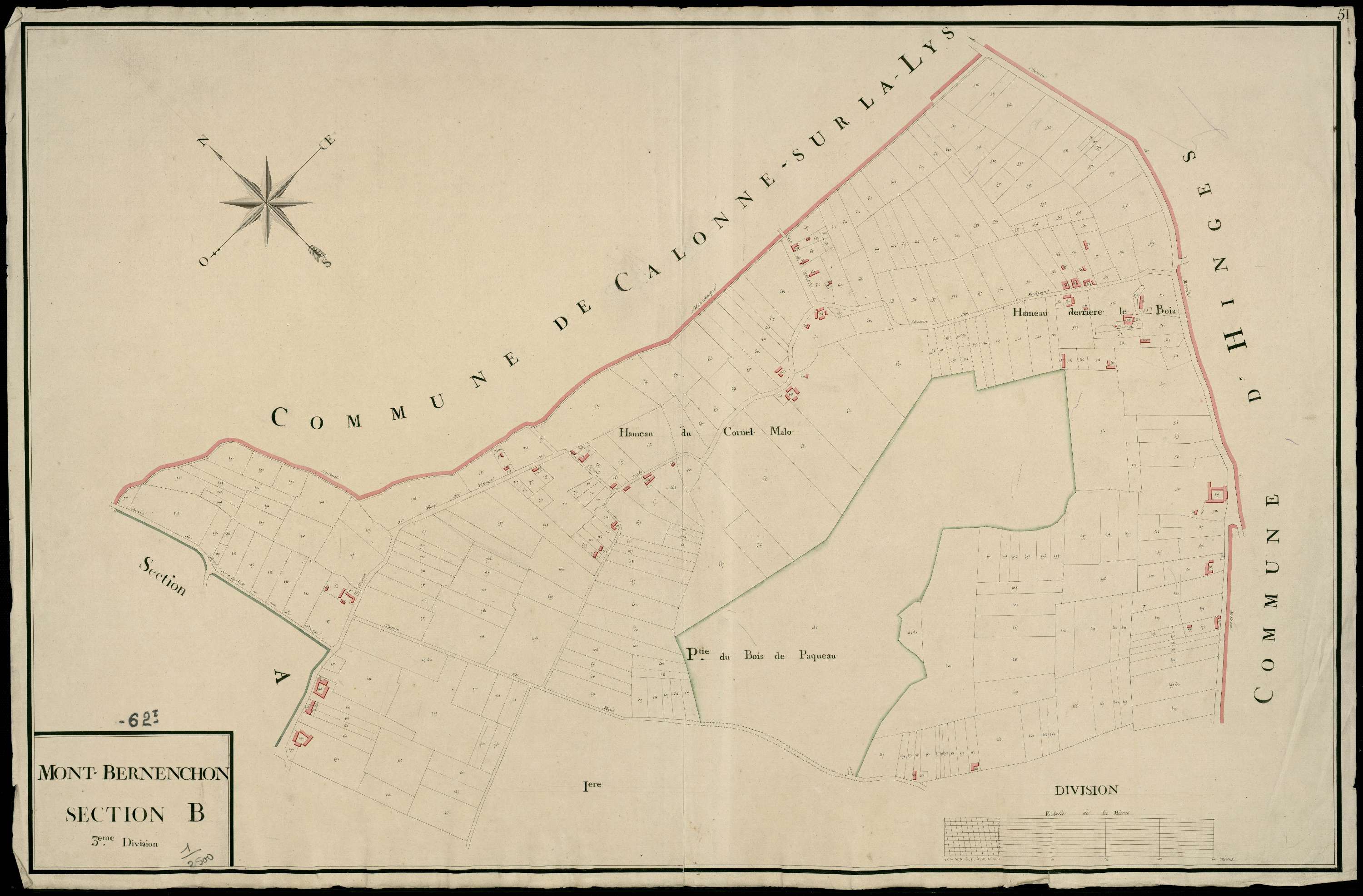Mont-Bernanchon - Section B, 3e feuille