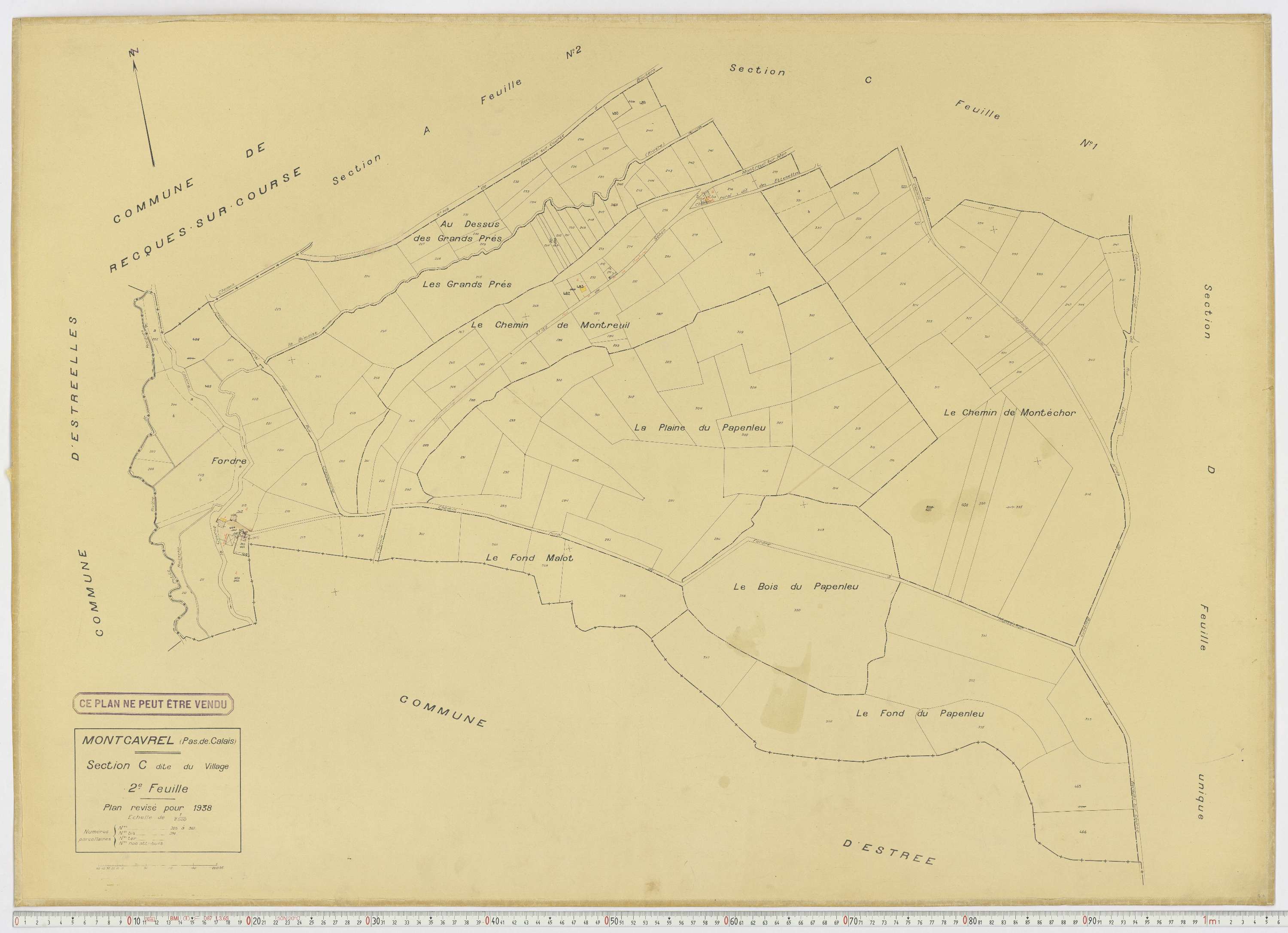 Montcavrel - Section C, feuille 2.