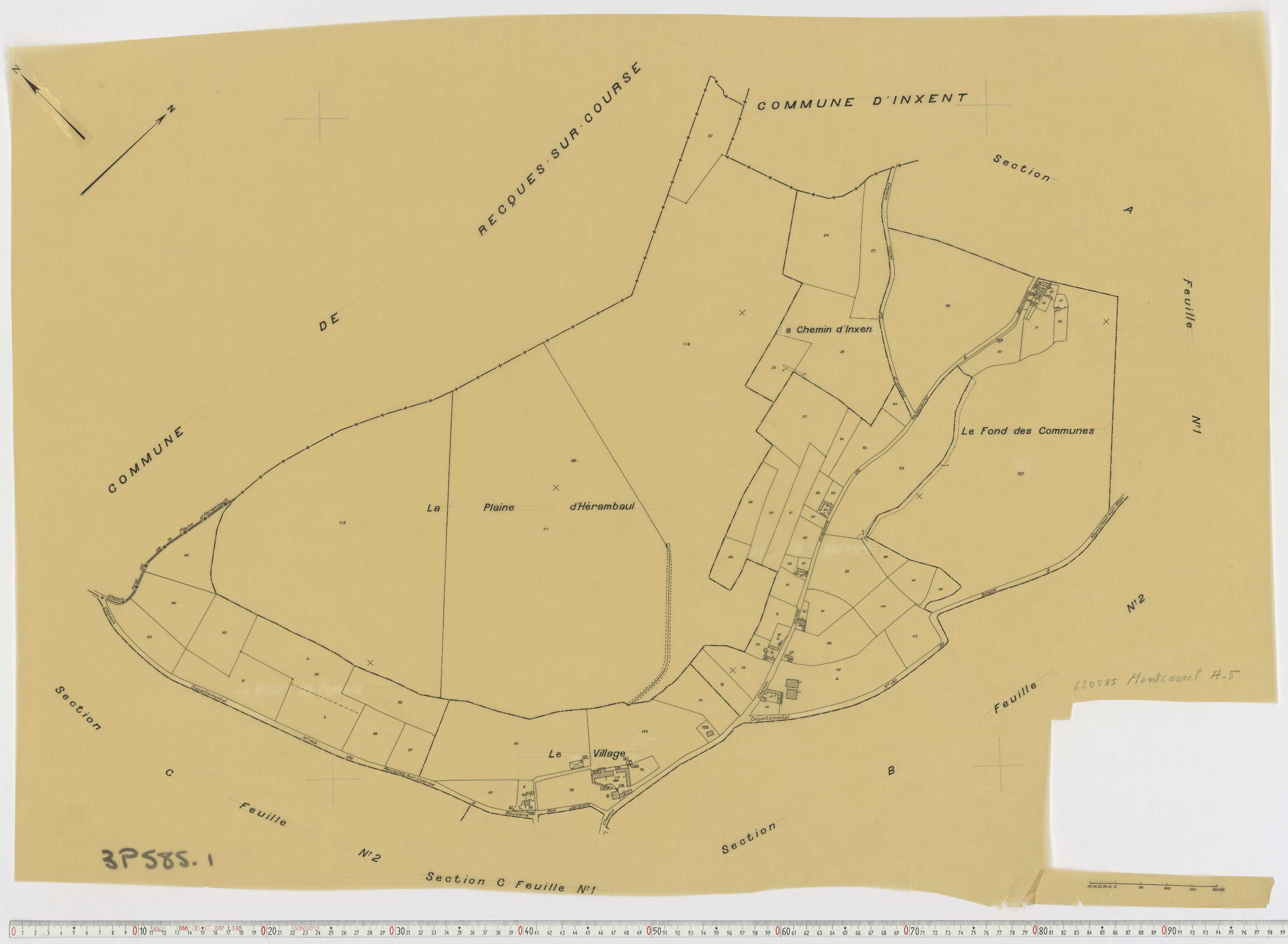 Montcavrel - Section A, feuille 2.