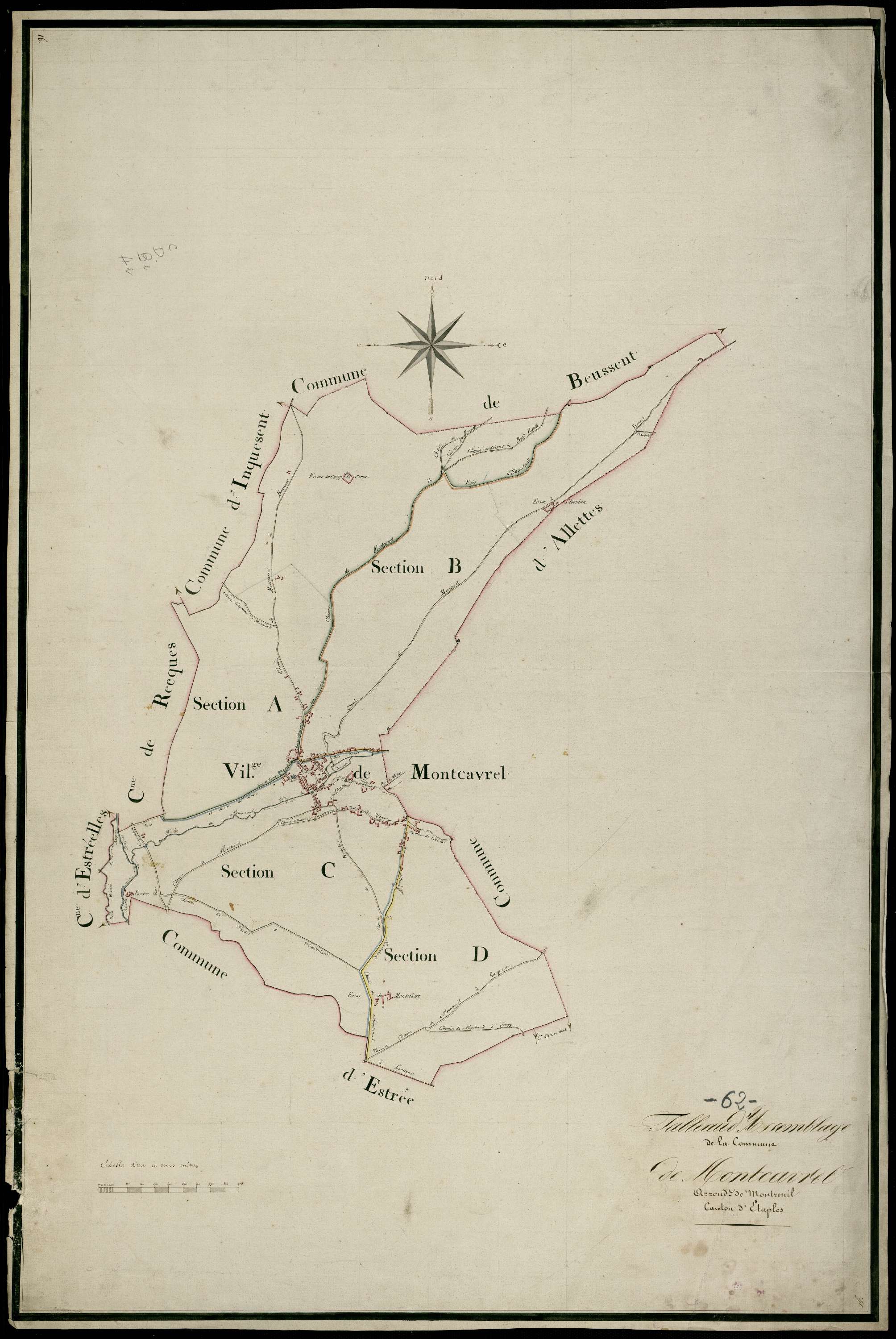 Montcavrel - Tableau d'assemblage