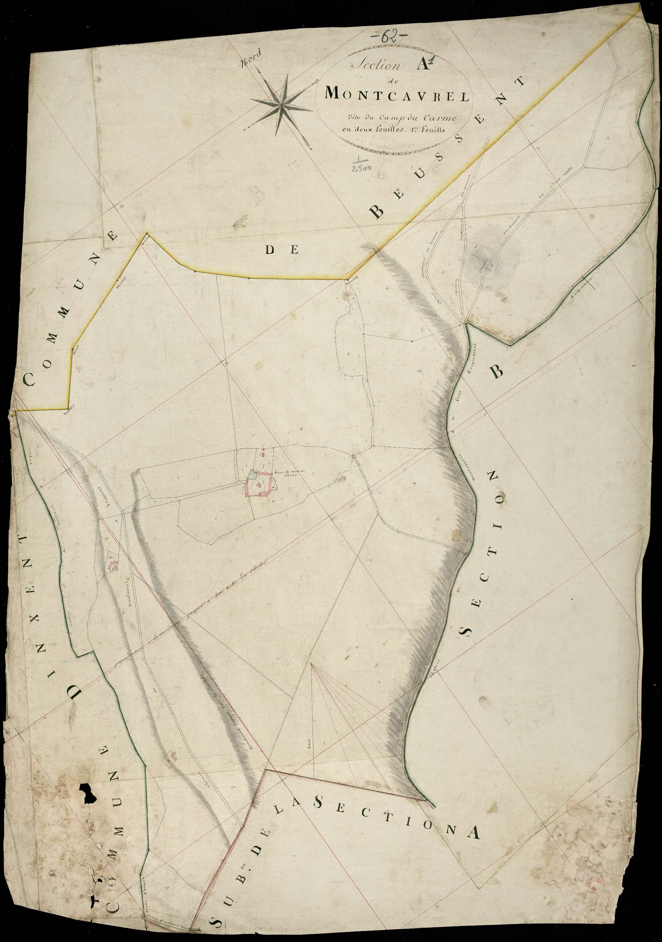 Montcavrel - Section A, 1re feuille
