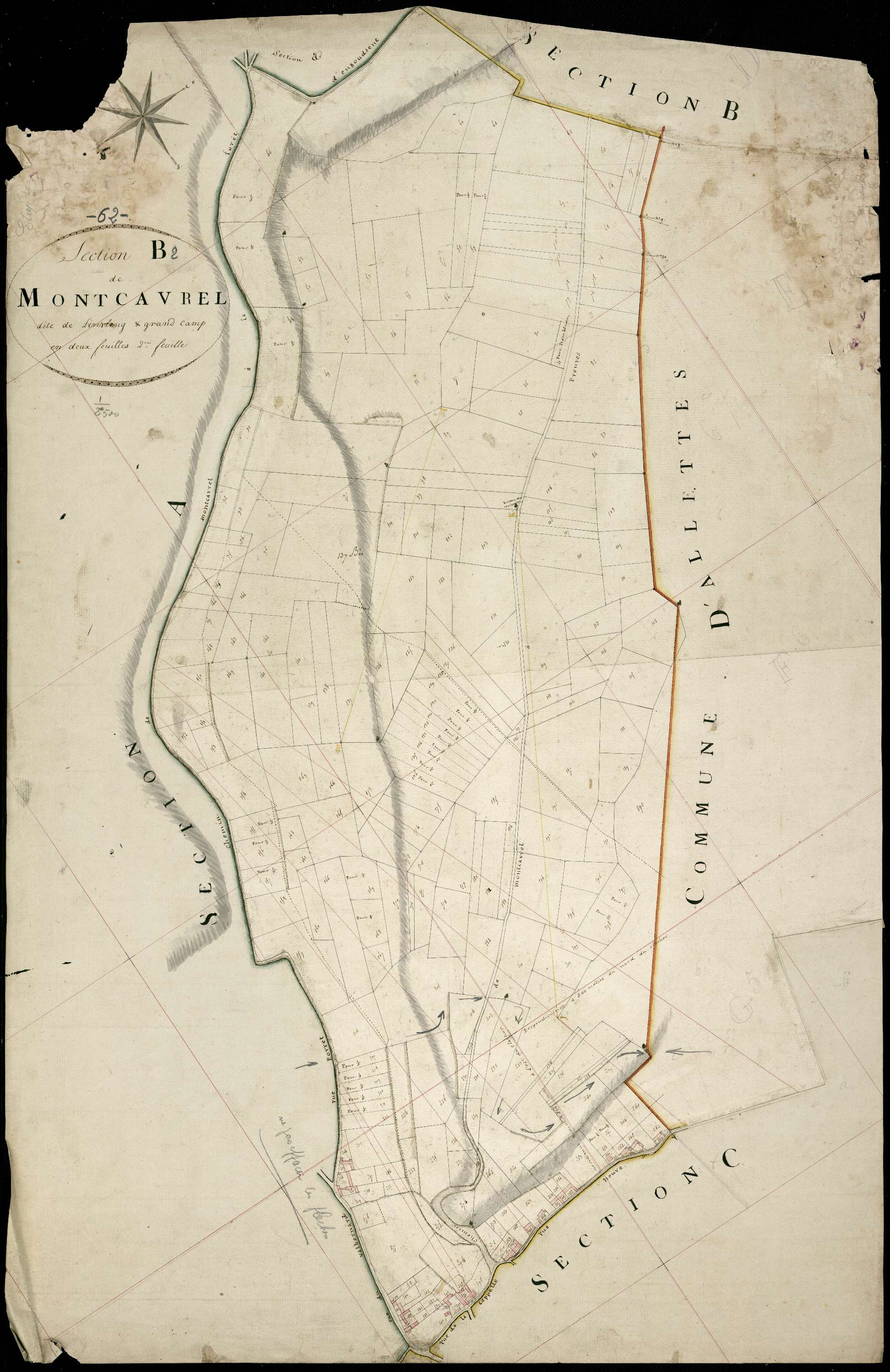 Montcavrel - Section B, 2e feuille