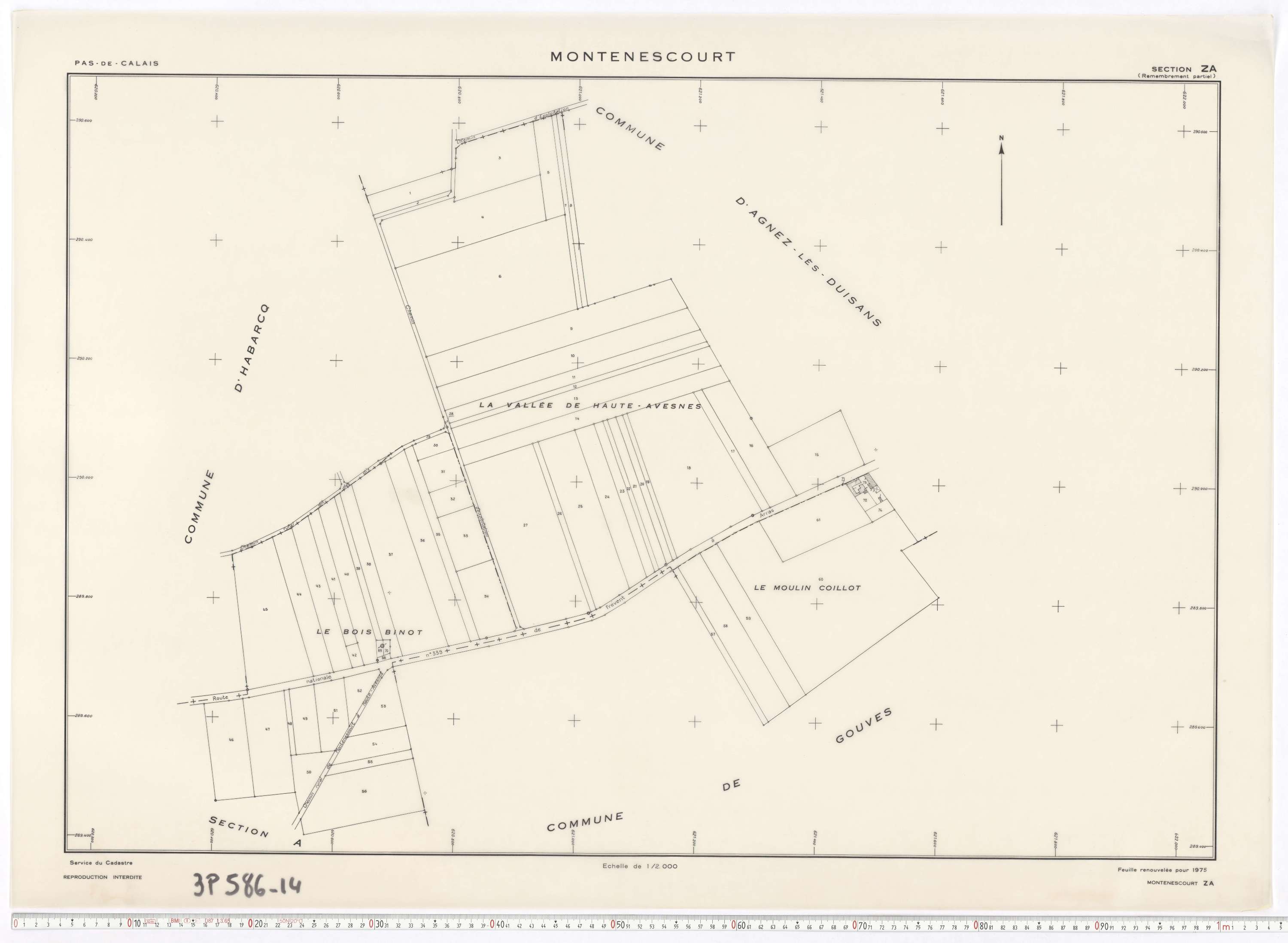 Montenescourt - Section ZA.