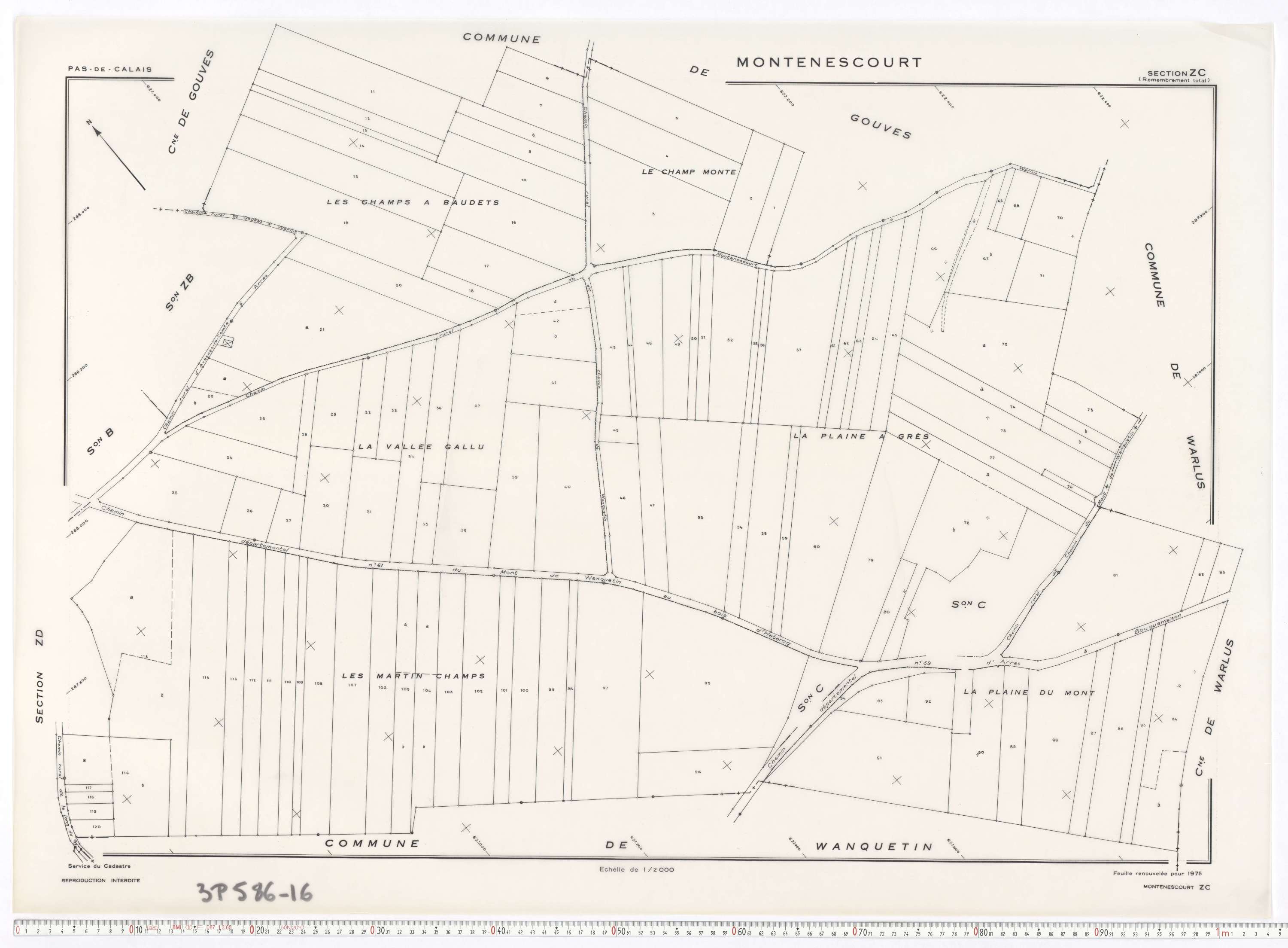 Montenescourt - Section ZC.