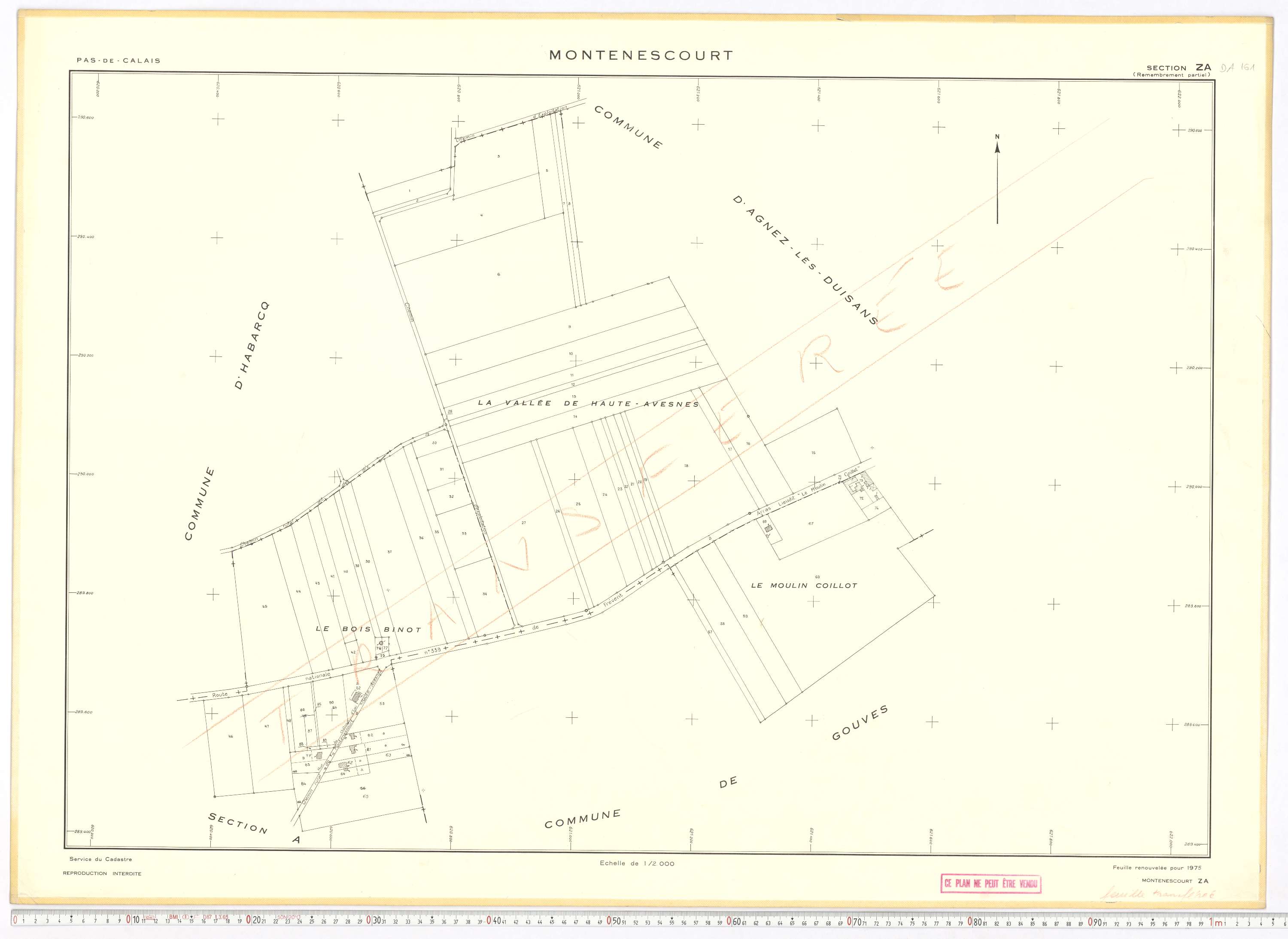 Montenescourt - Section ZA.