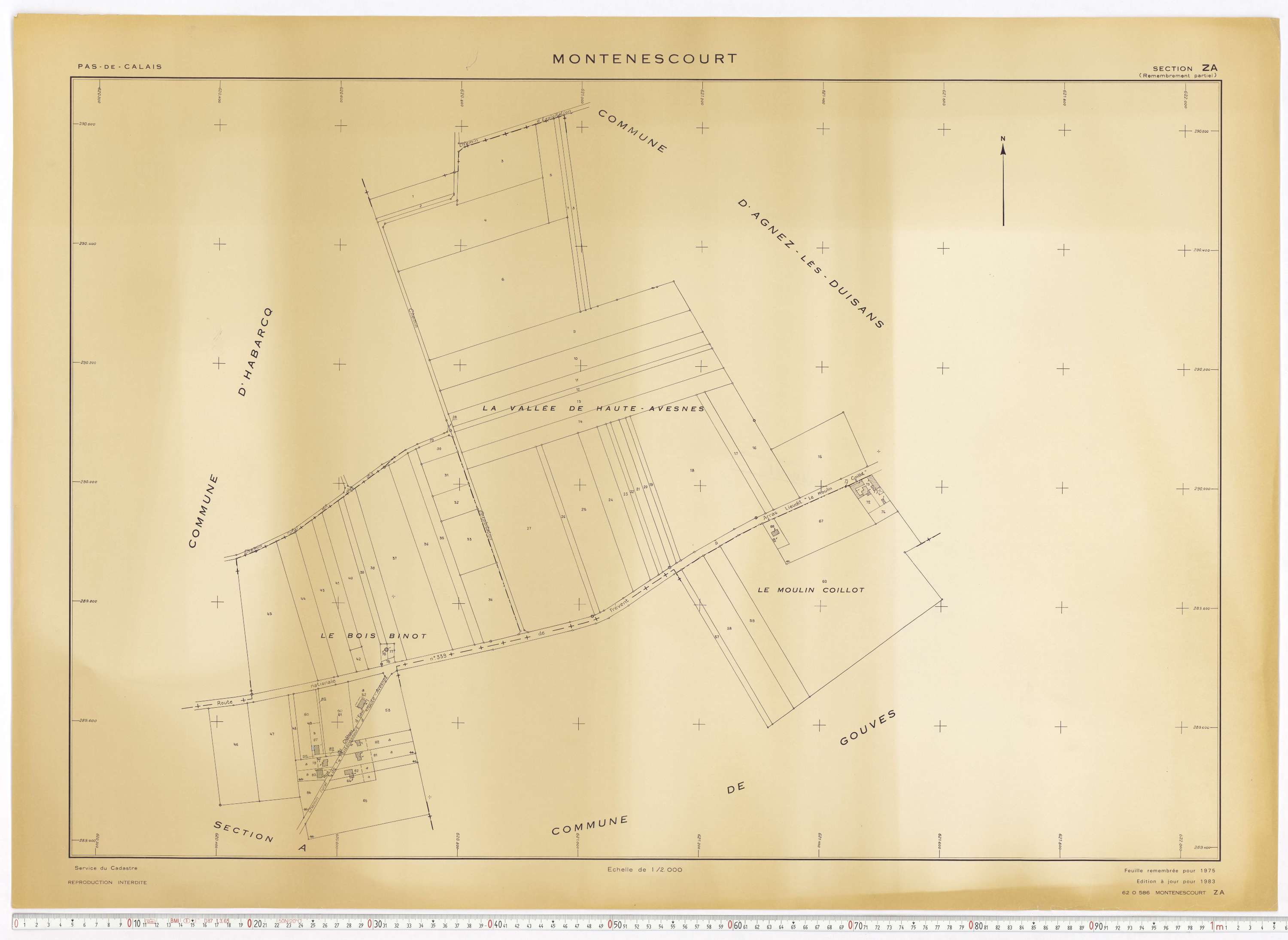 Montenescourt - Section ZA.