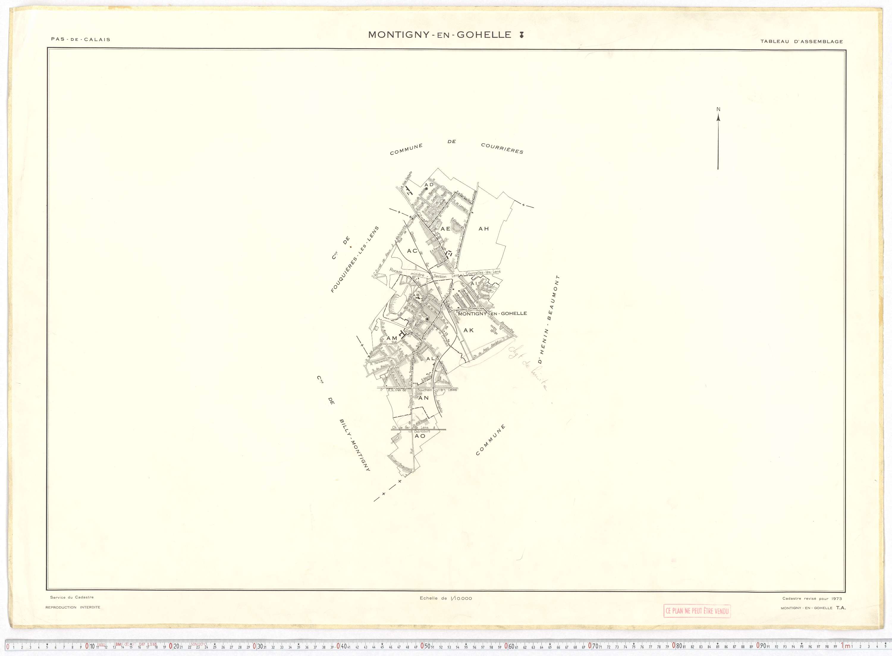 Montigny-en-Gohelle - Tableau d'assemblage.