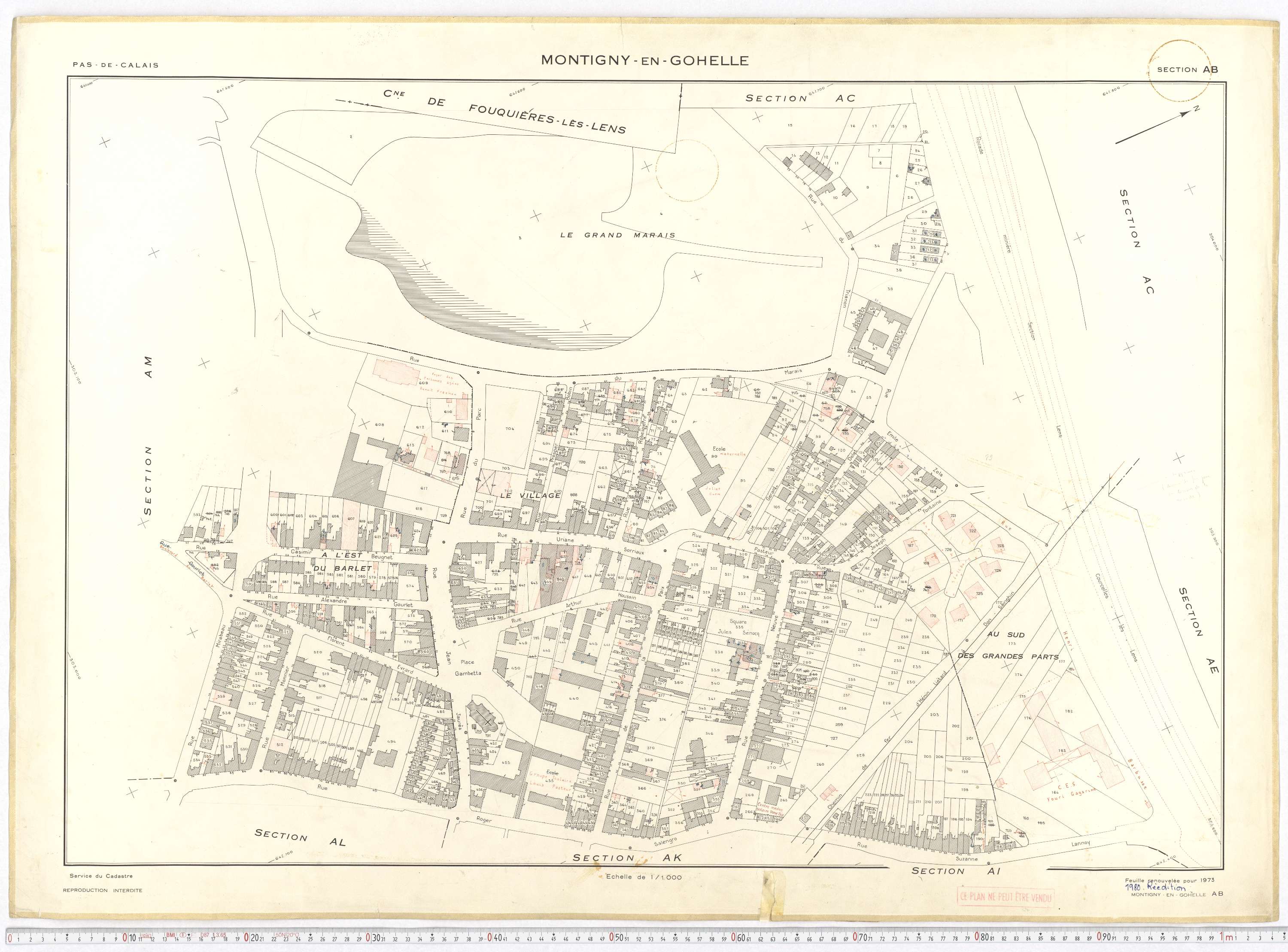 Montigny-en-Gohelle - Section AB.