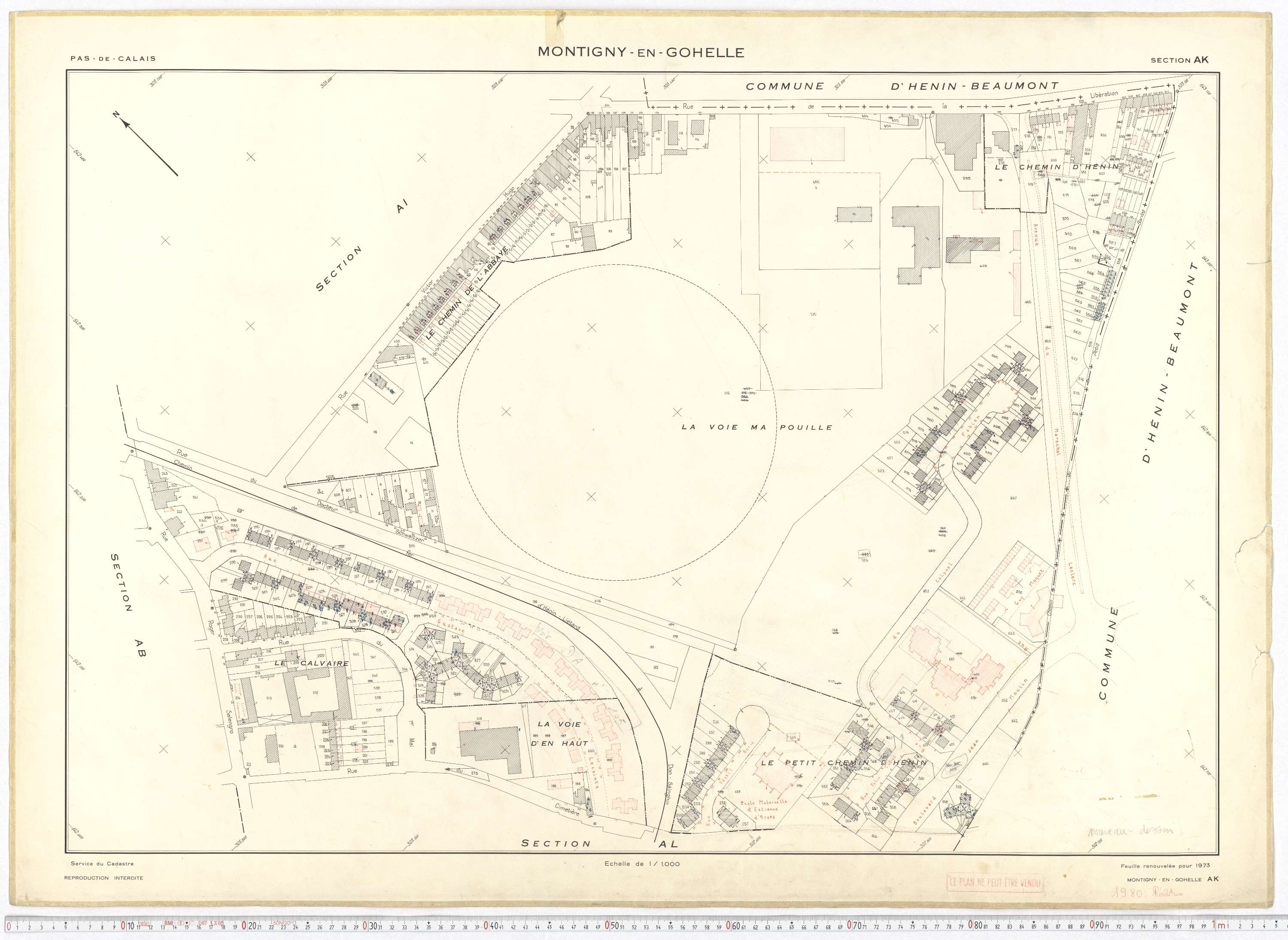 Montigny-en-Gohelle - Section AK.