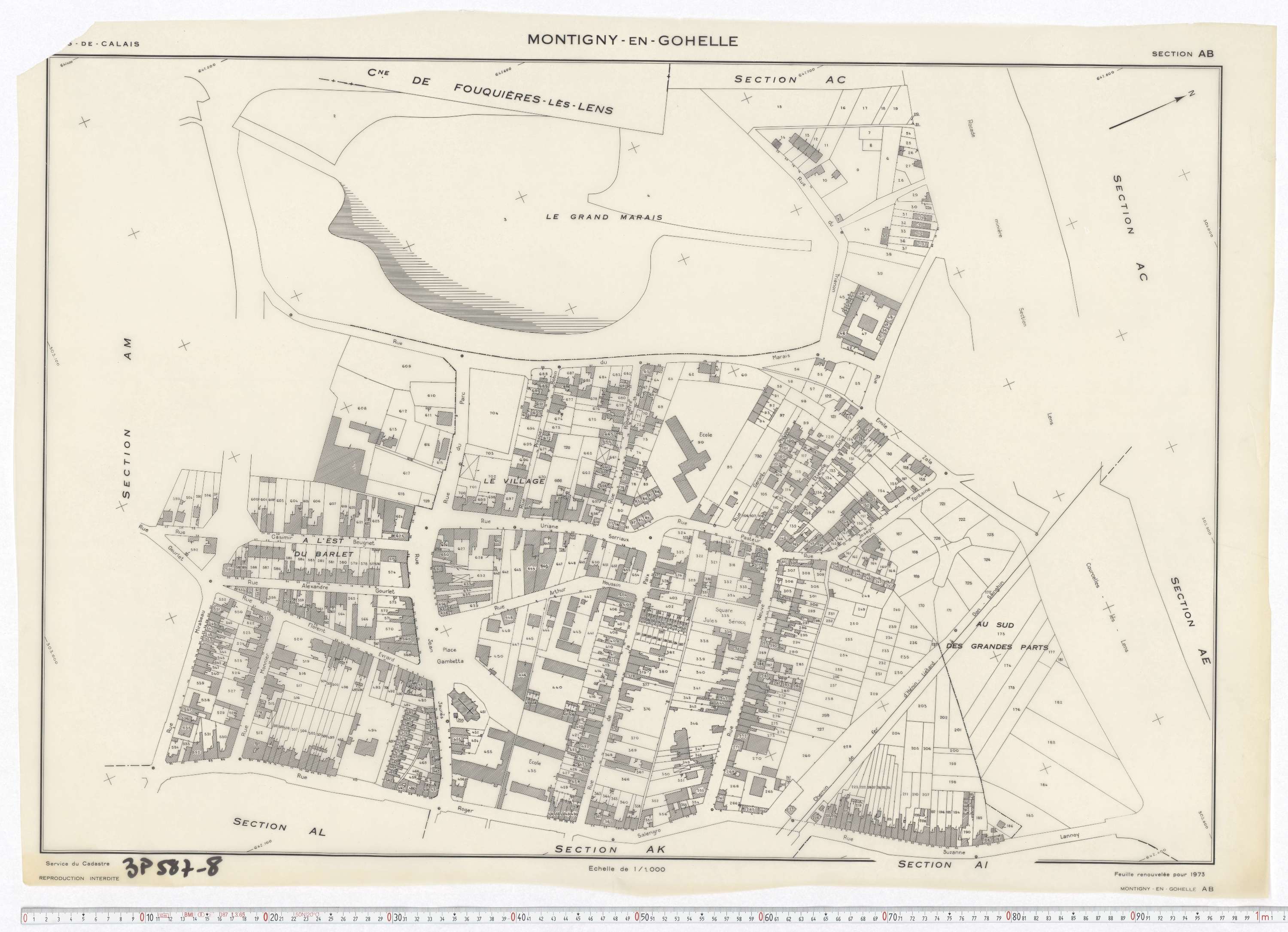 Montigny-en-Gohelle - Section AB.