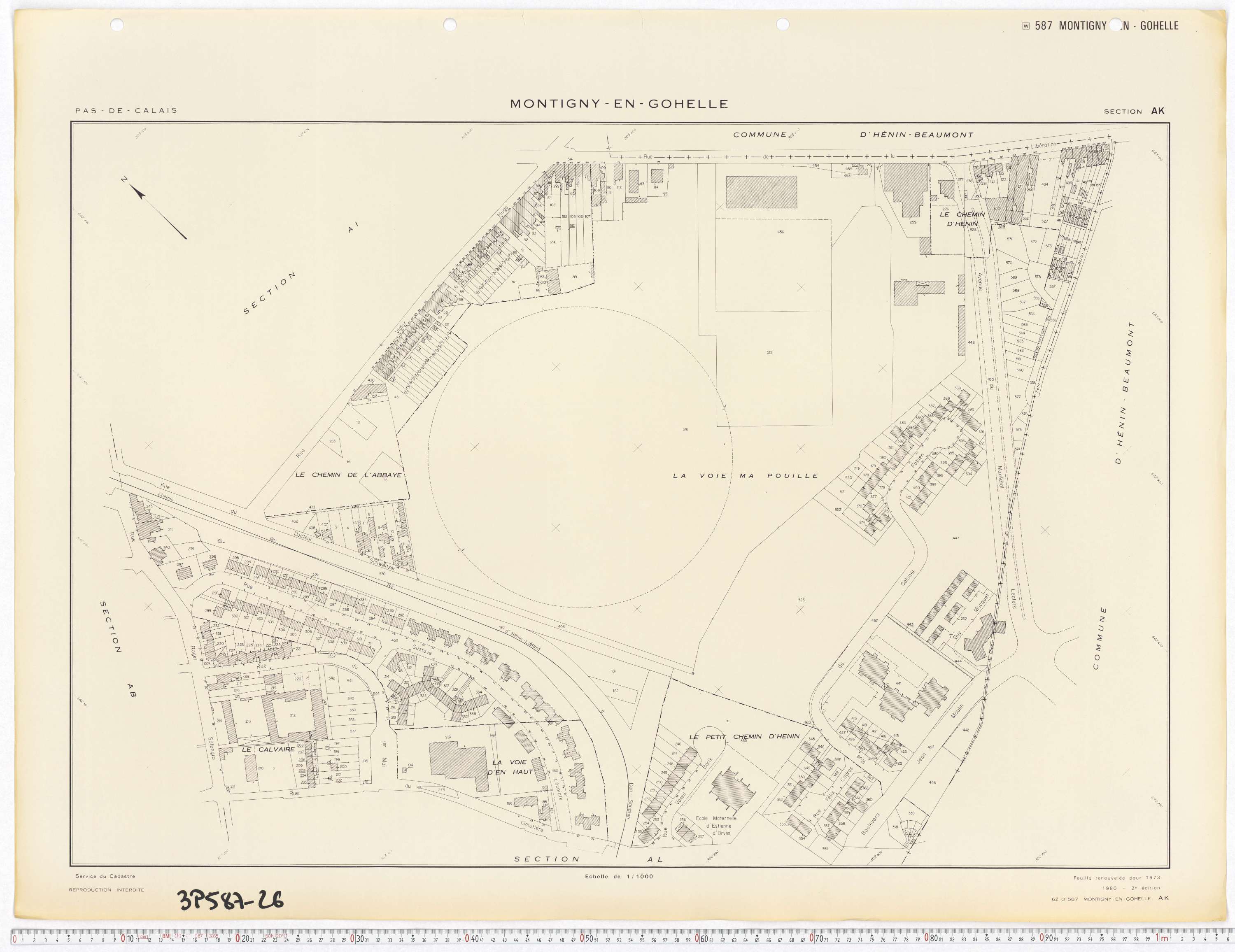 Montigny-en-Gohelle - Section AK.