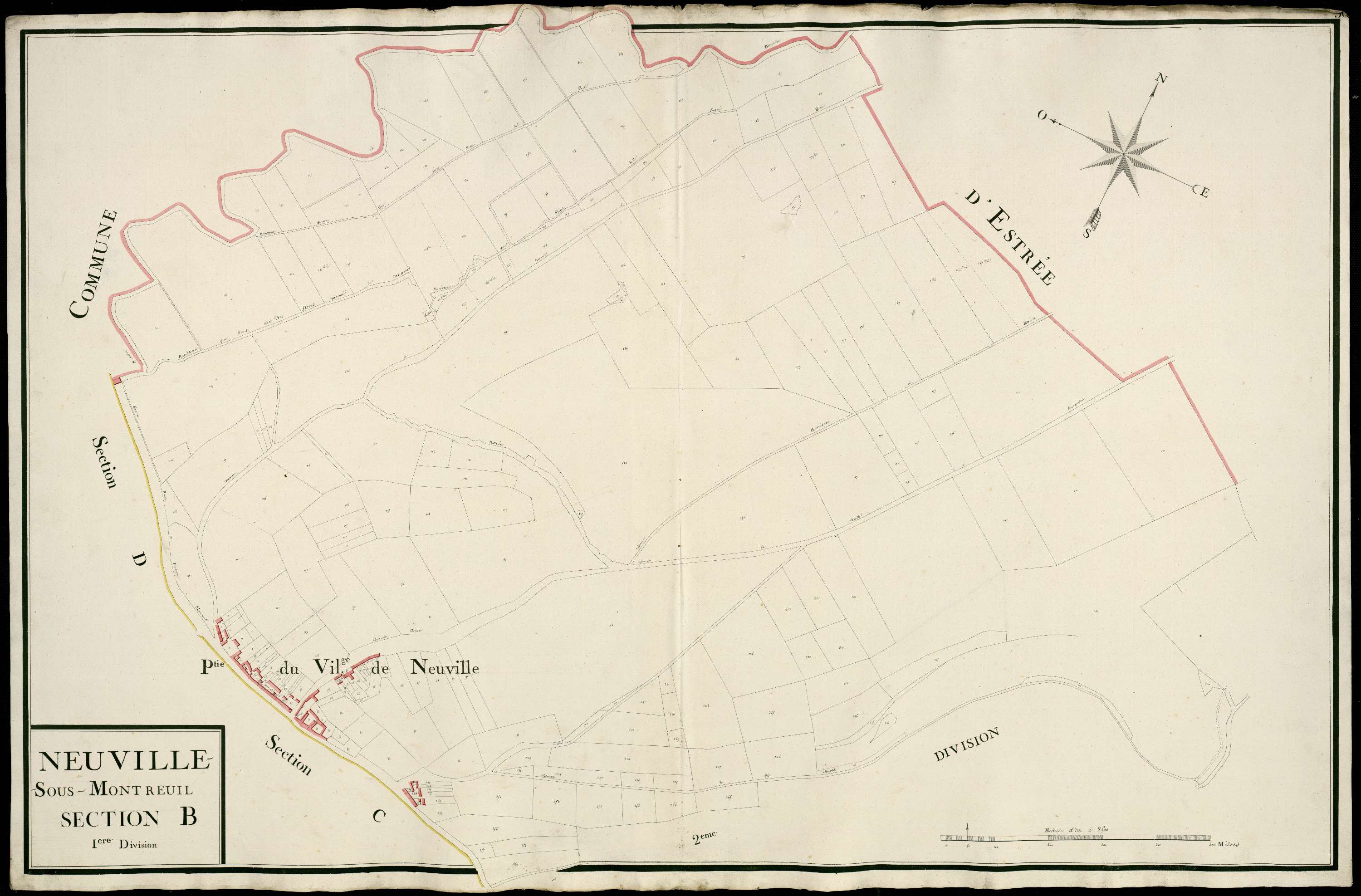 Montreuil - Section B, 1re feuille