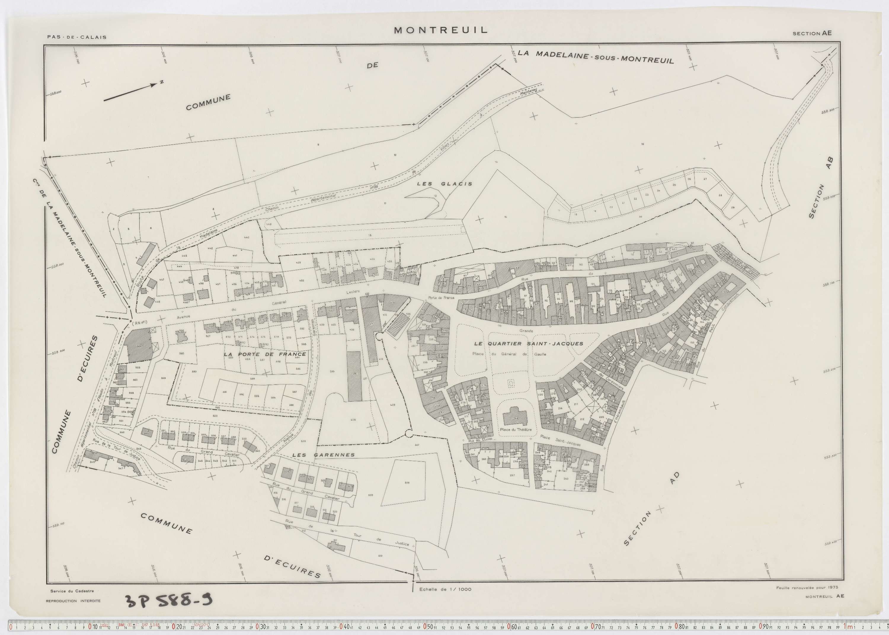 Montreuil - Section AE.
