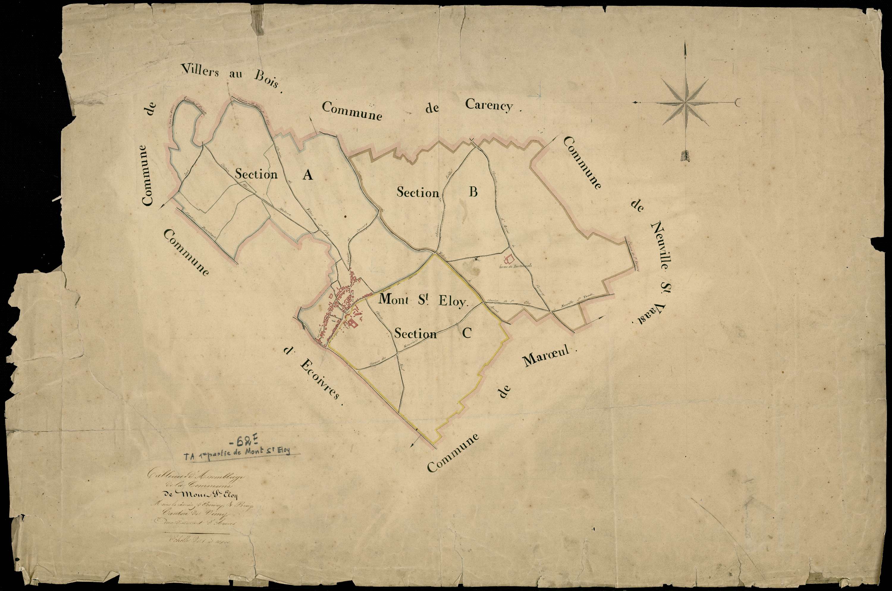 Mont-Saint-Éloi - Tableau d'assemblage