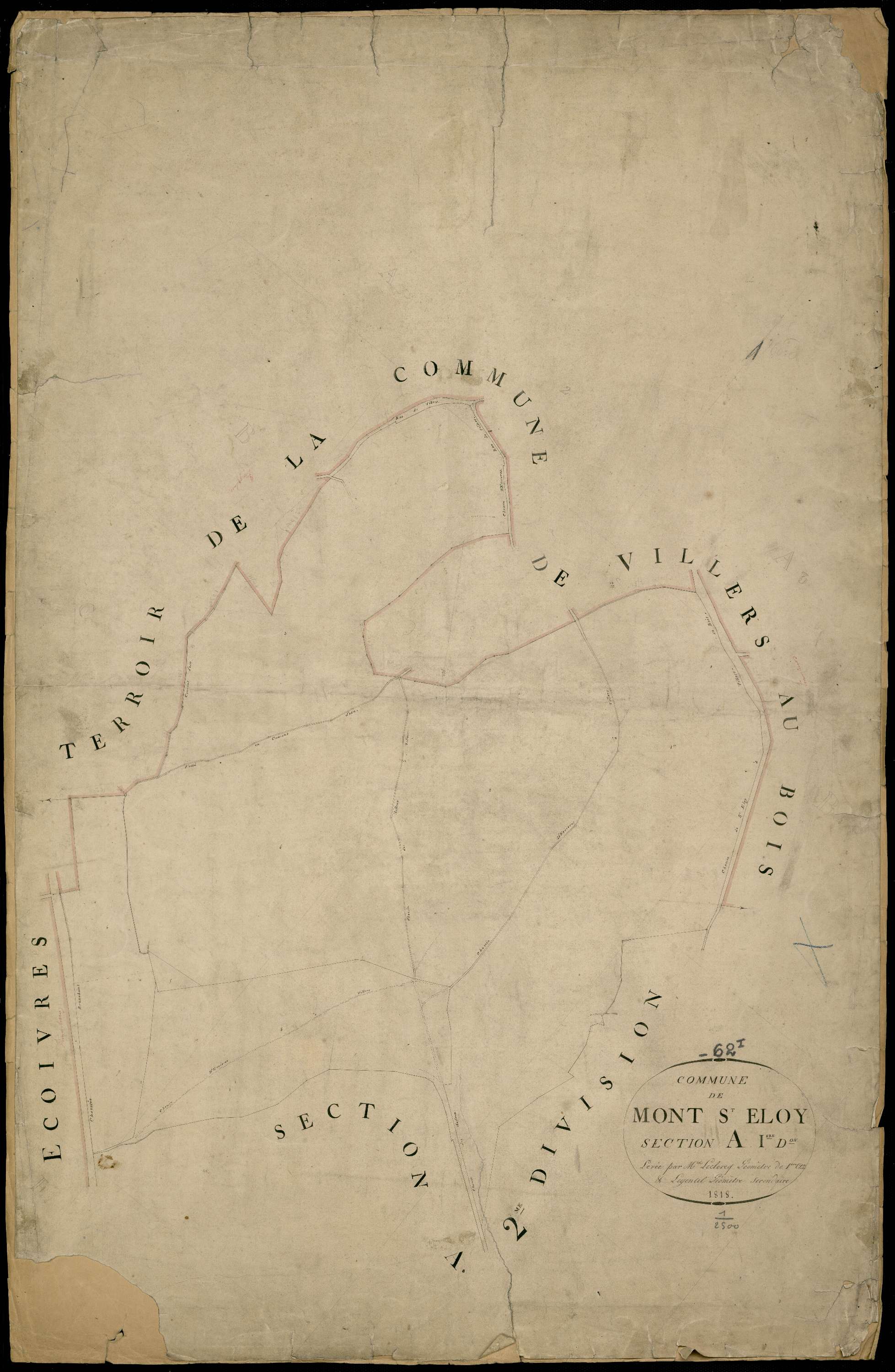 Mont-Saint-Éloi - Section A, 1re feuille