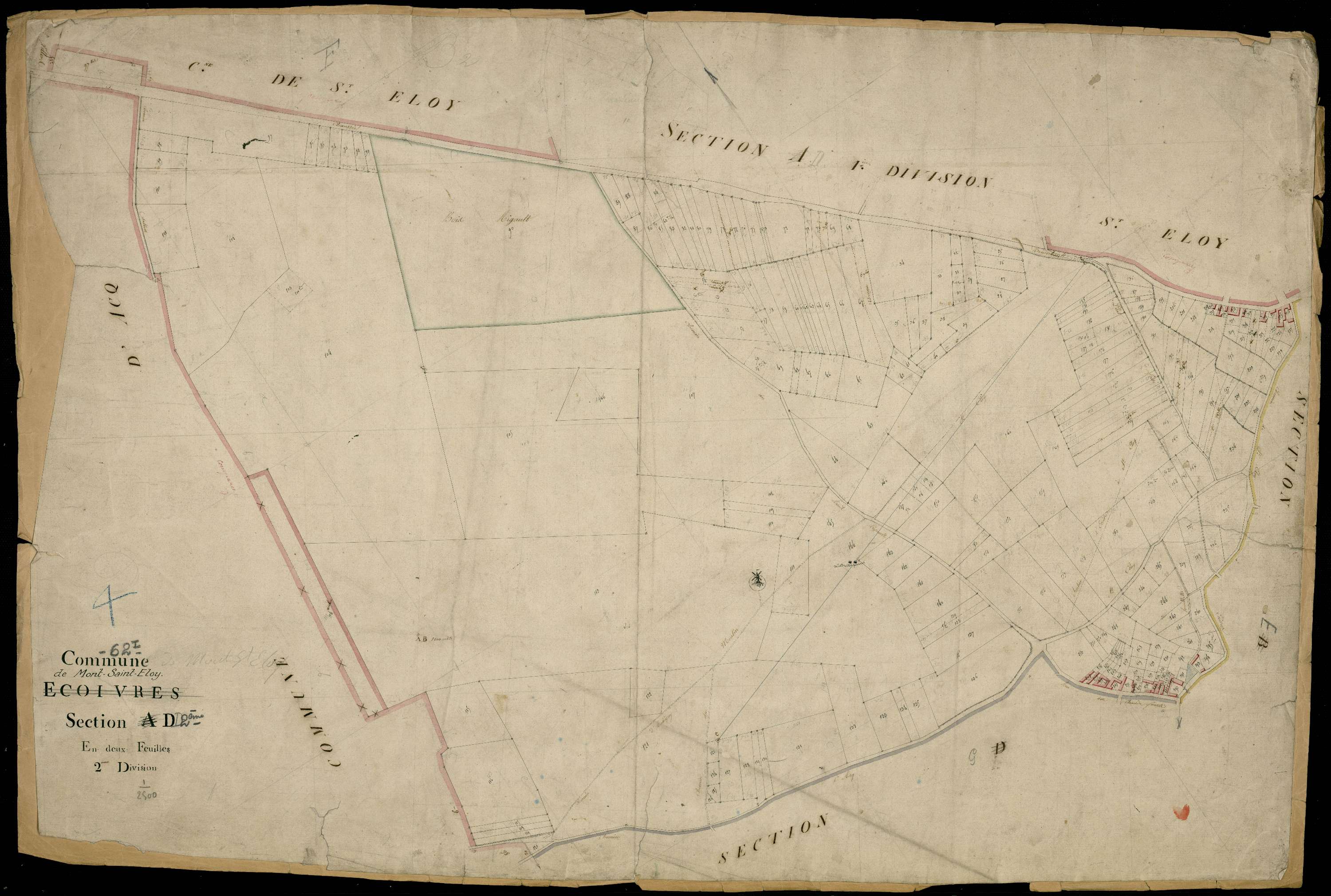 Mont-Saint-Éloi - Section D, 2e feuille