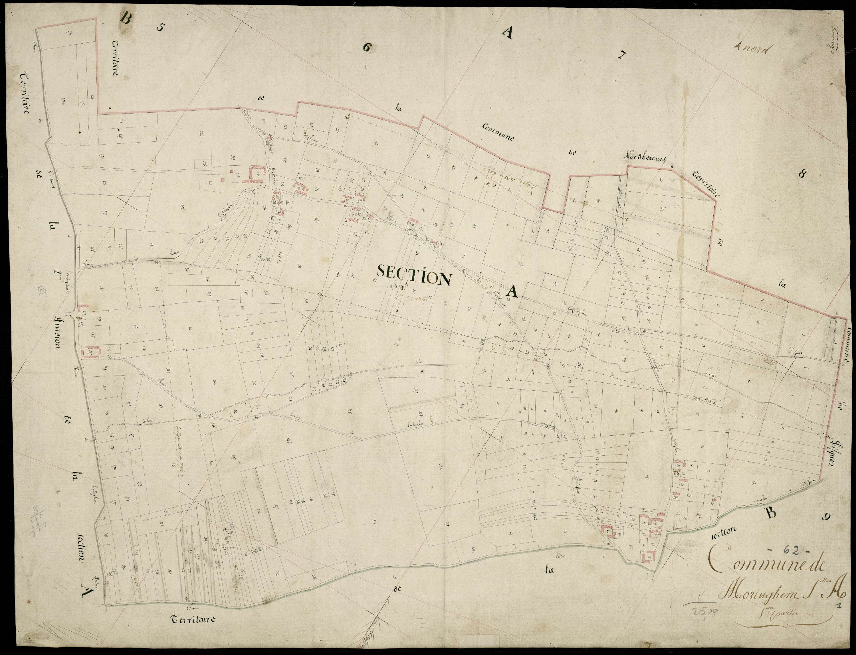 Moringhem - Section A, 1re feuille