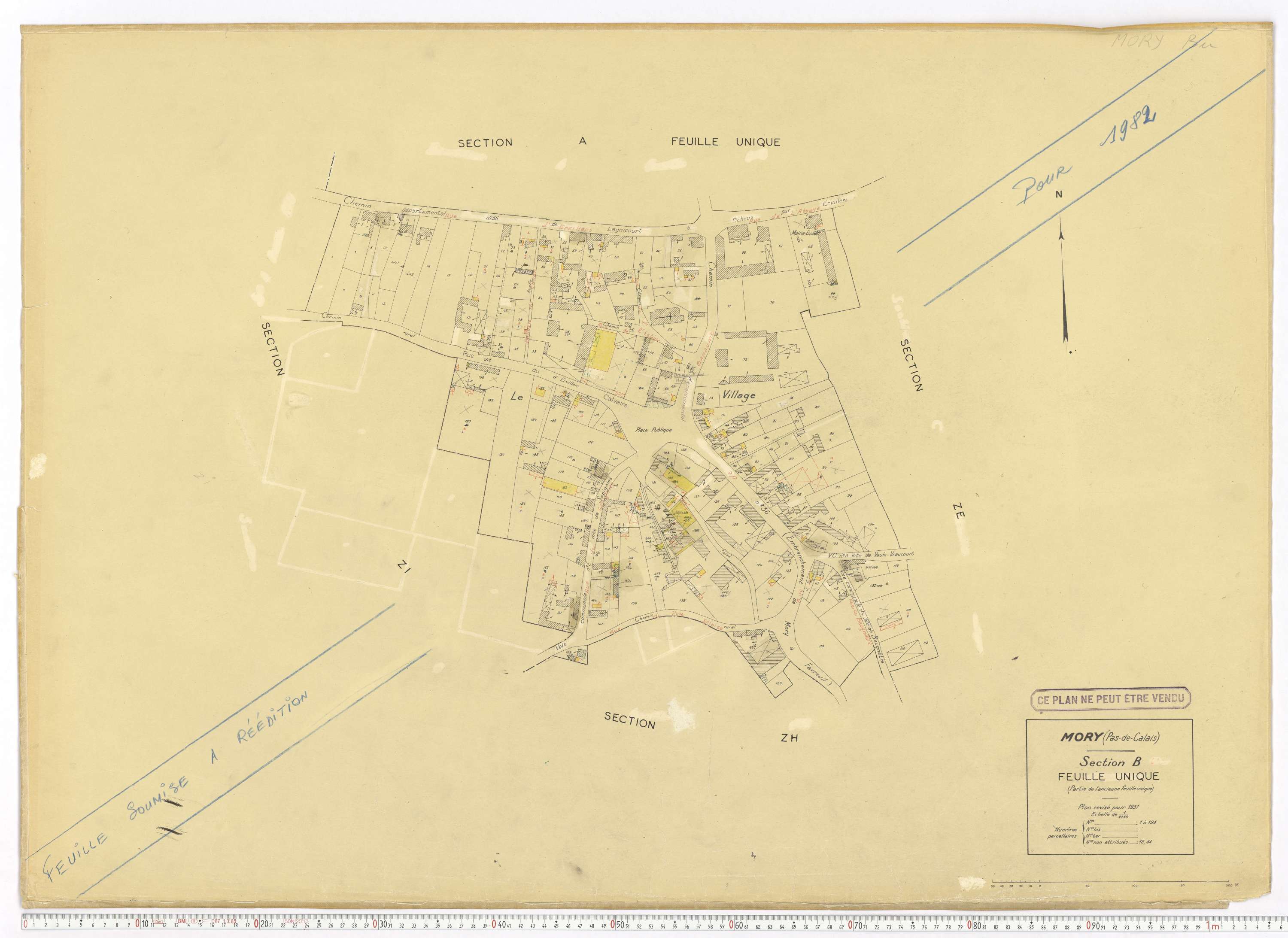 Mory - Section B, feuille 1.