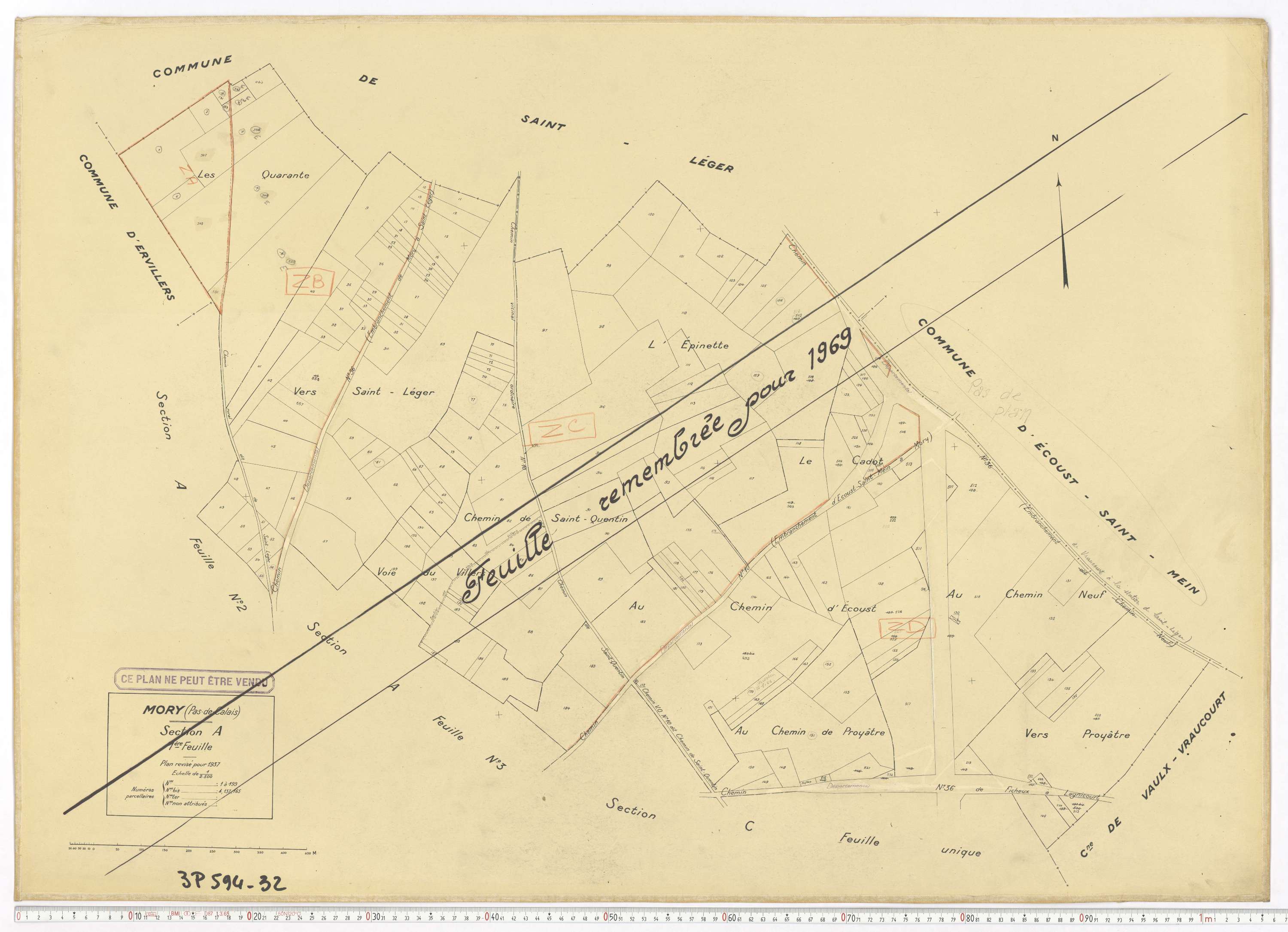 Mory - Section A, feuille 1.