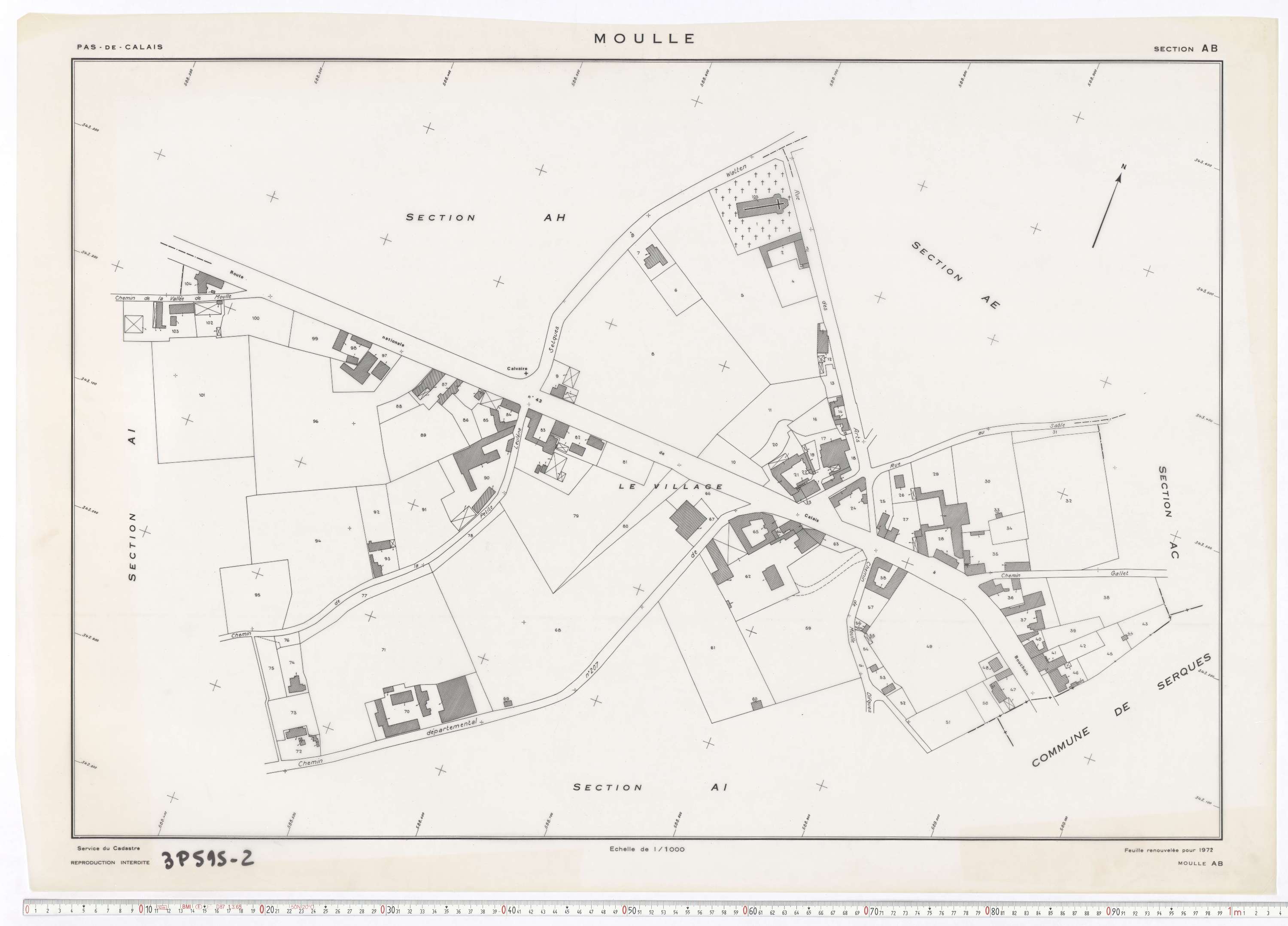Moulle - Section AB.