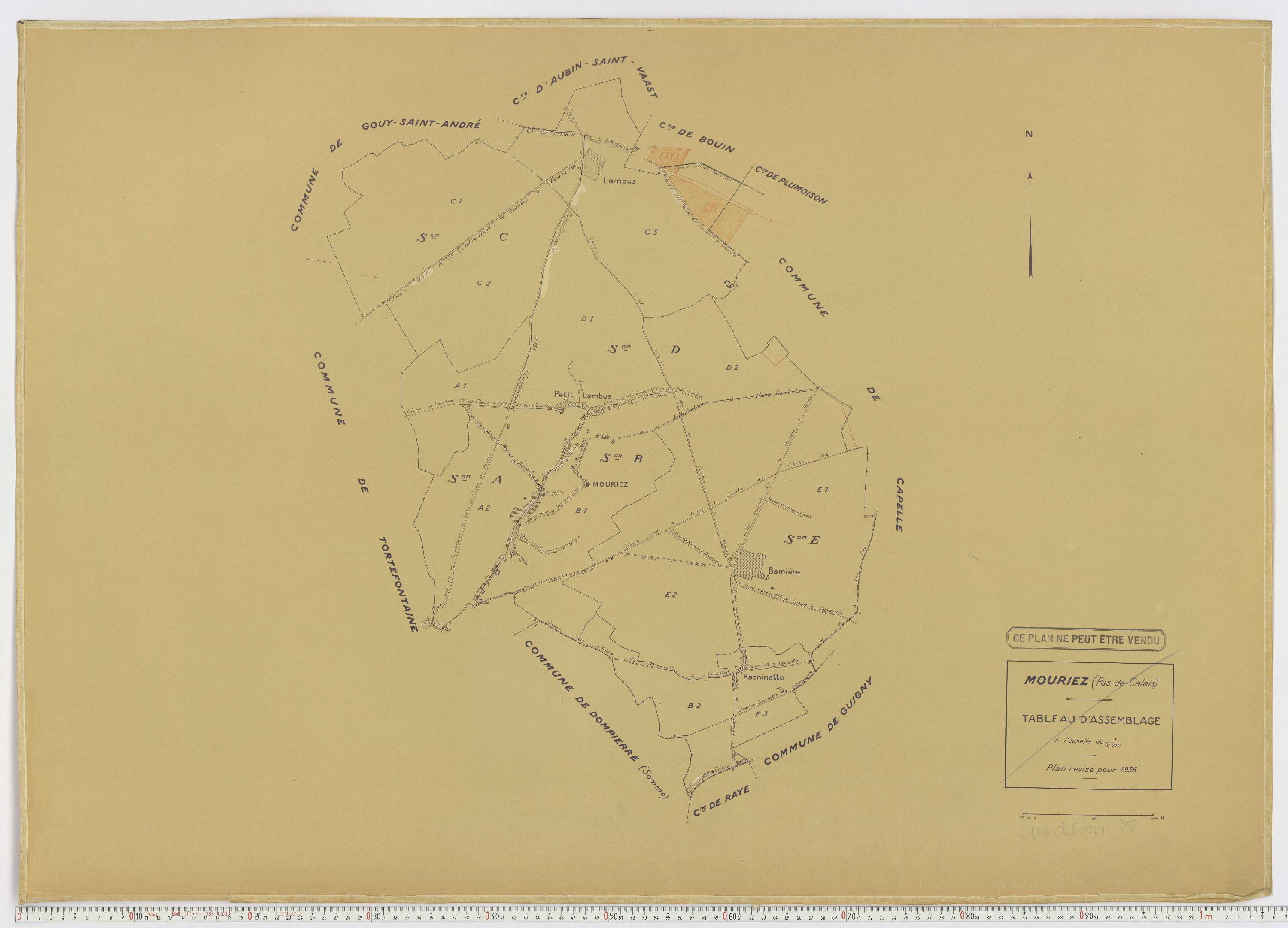 Mouriez - Tableau d'assemblage.