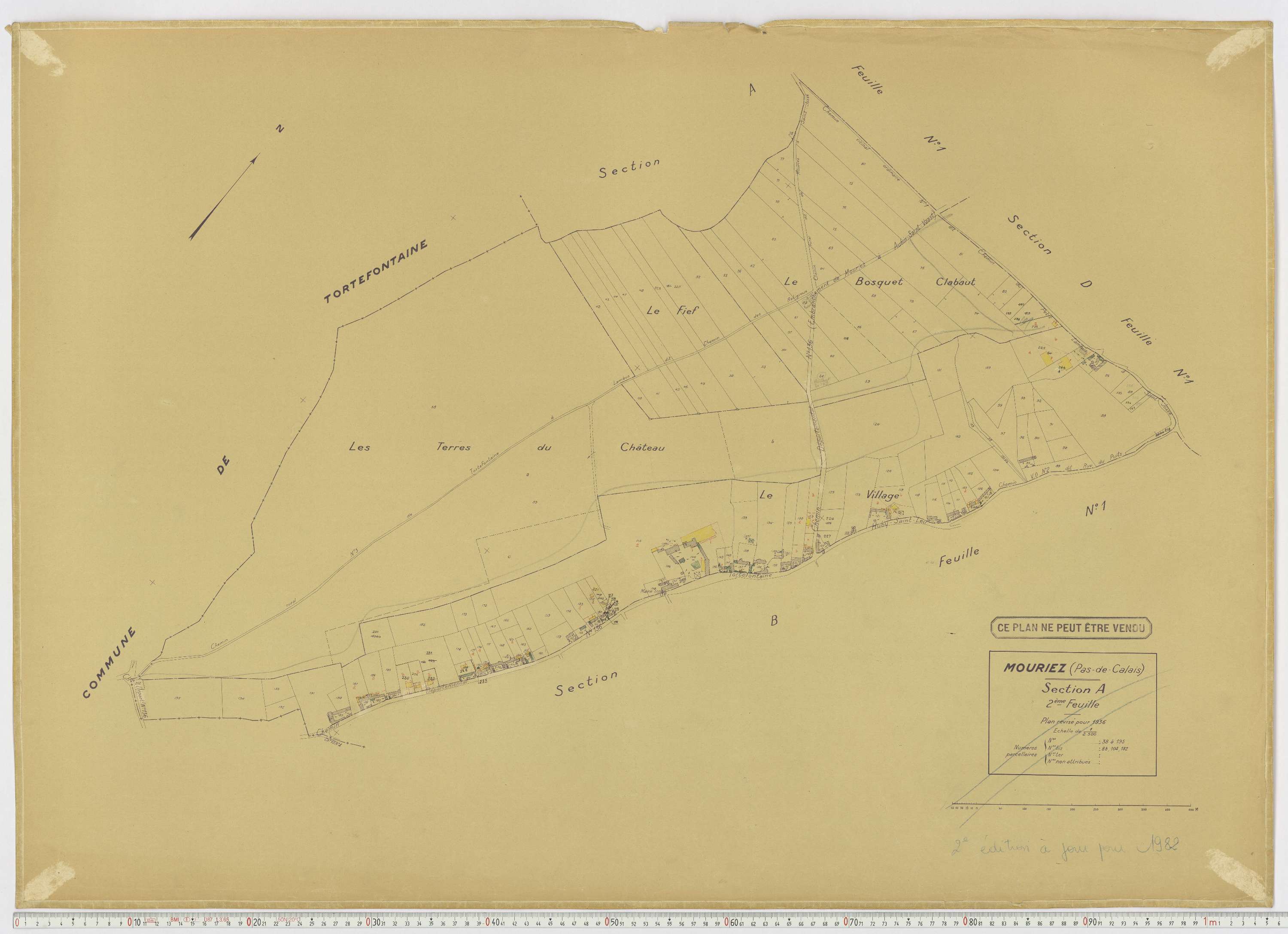 Mouriez - Section A, feuille 2.