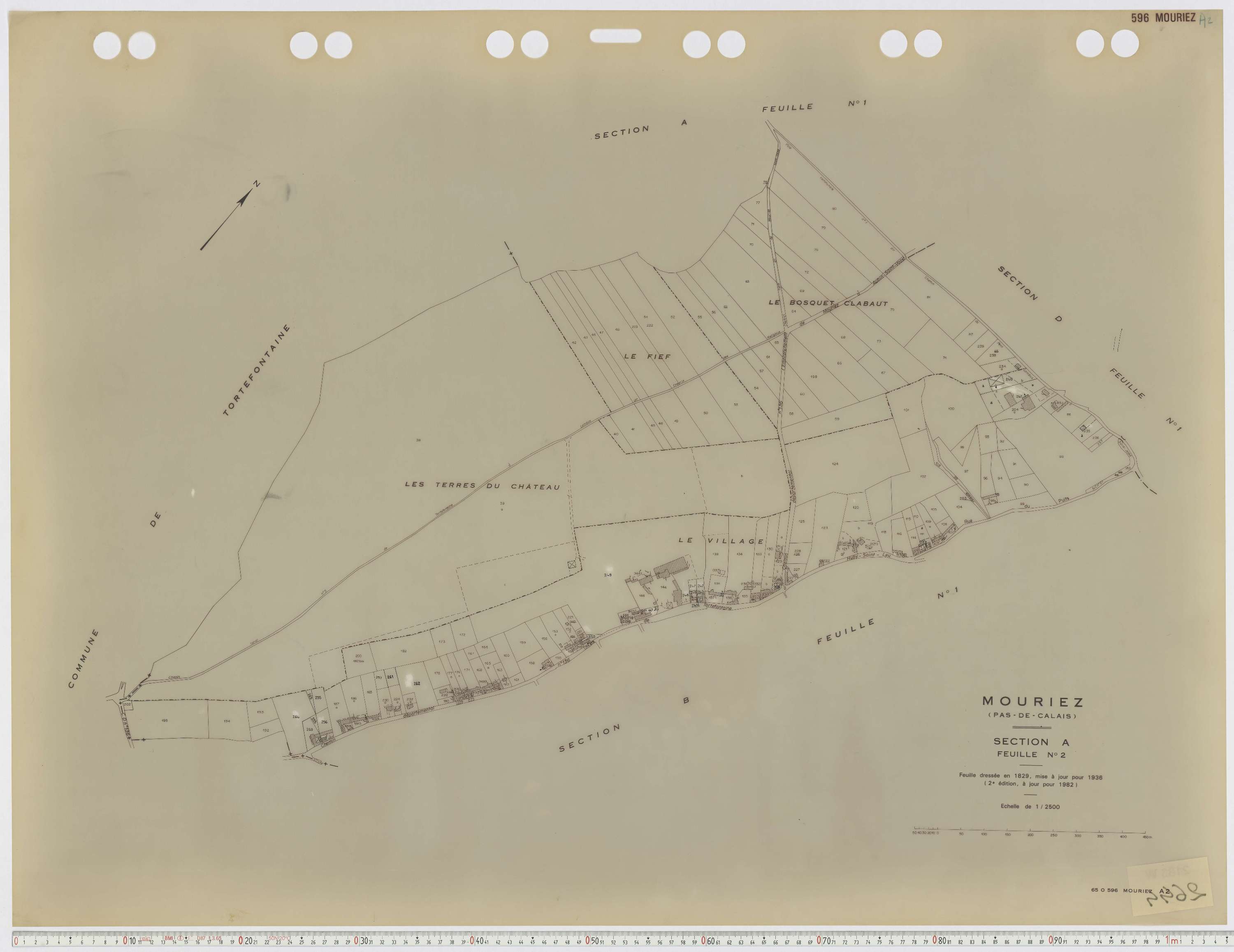 Mouriez - Section A, feuille 2.