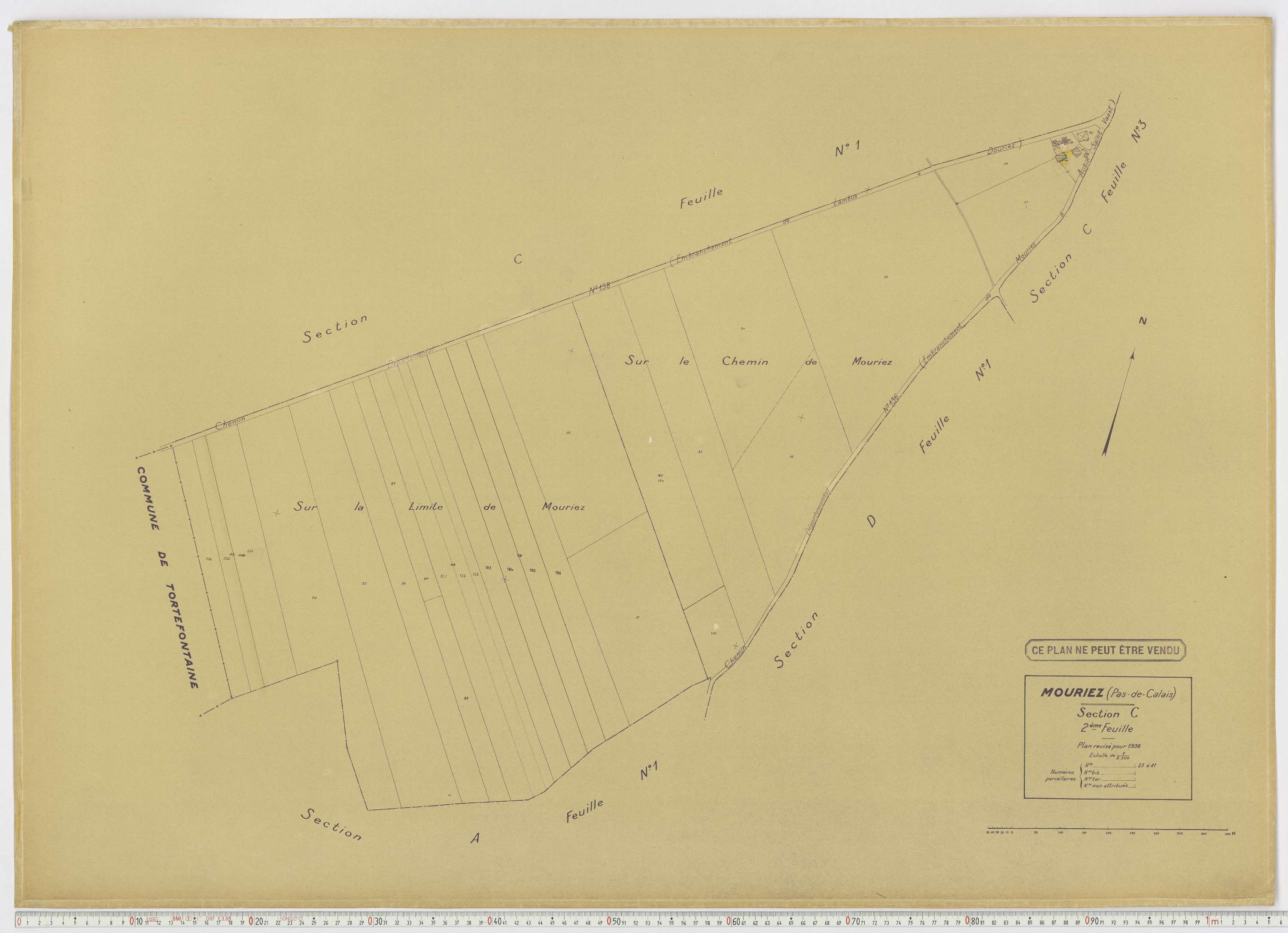 Mouriez - Section C, feuille 2.