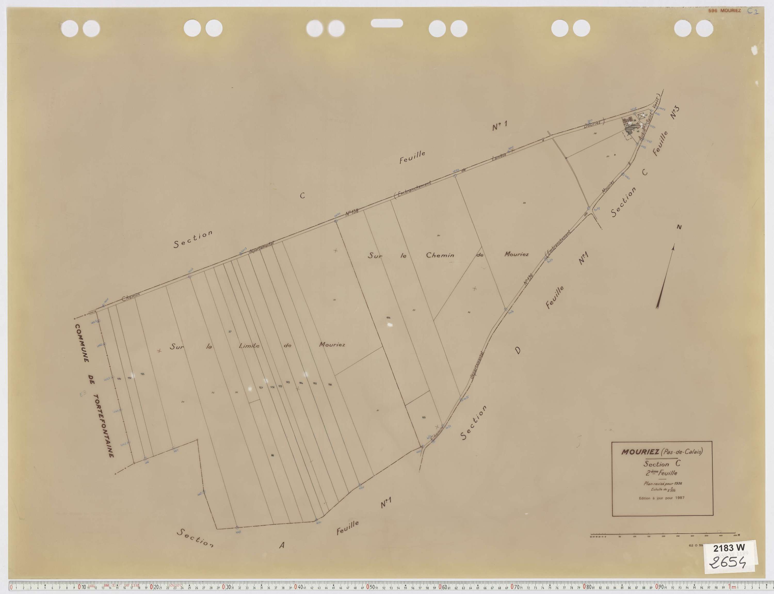Mouriez - Section C, feuille 2.