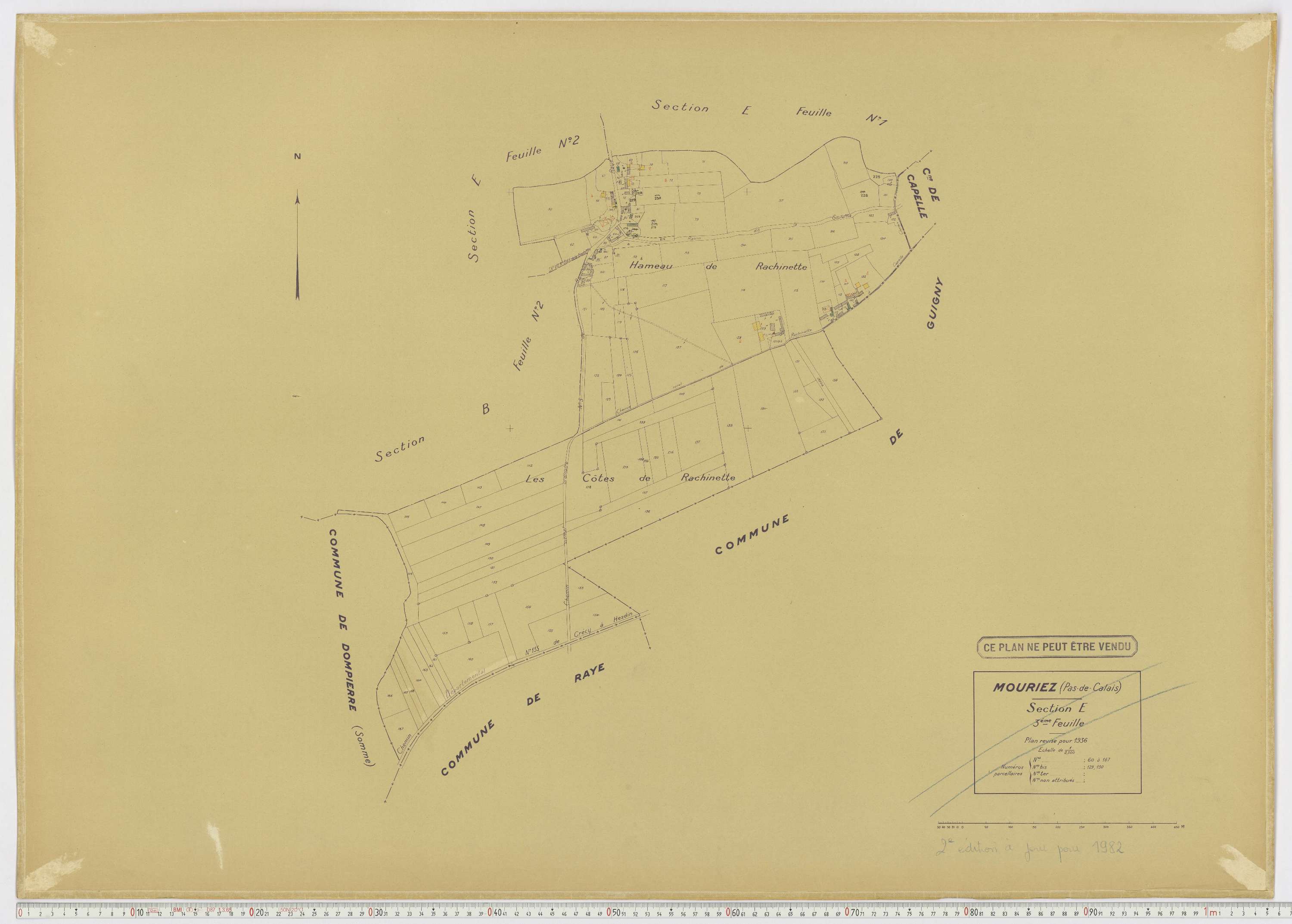 Mouriez - Section E, feuille 3.