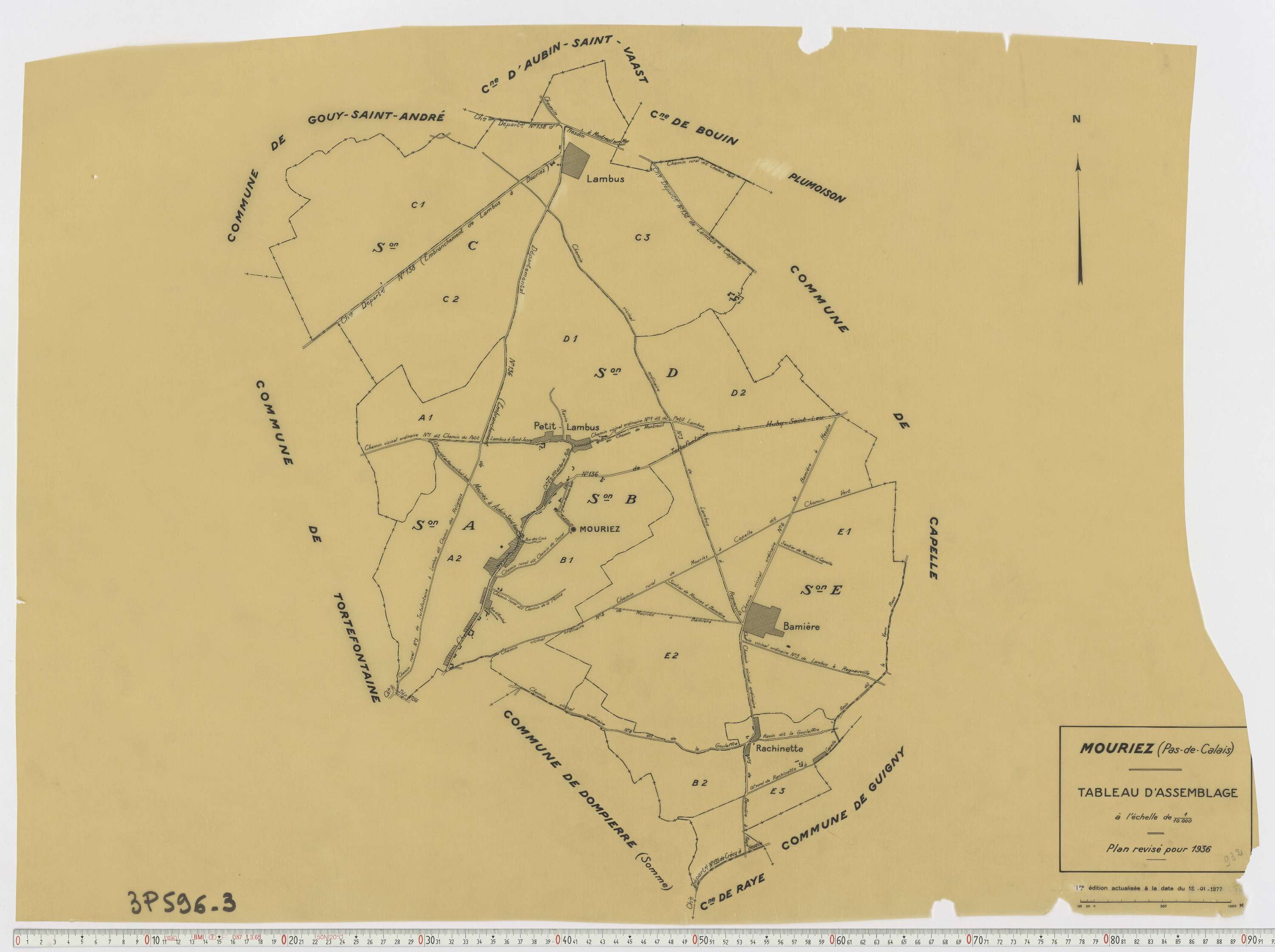 Mouriez - Tableau d'assemblage.